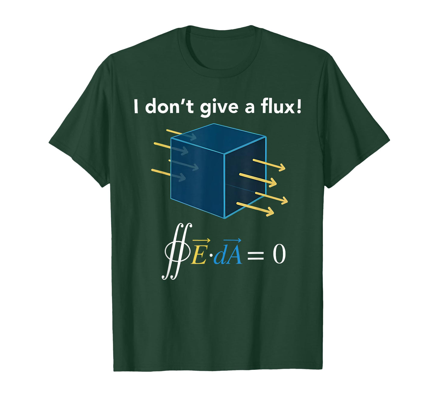 I Don't Give A Flux Physics Scientist Teacher Science Geek T-Shirt