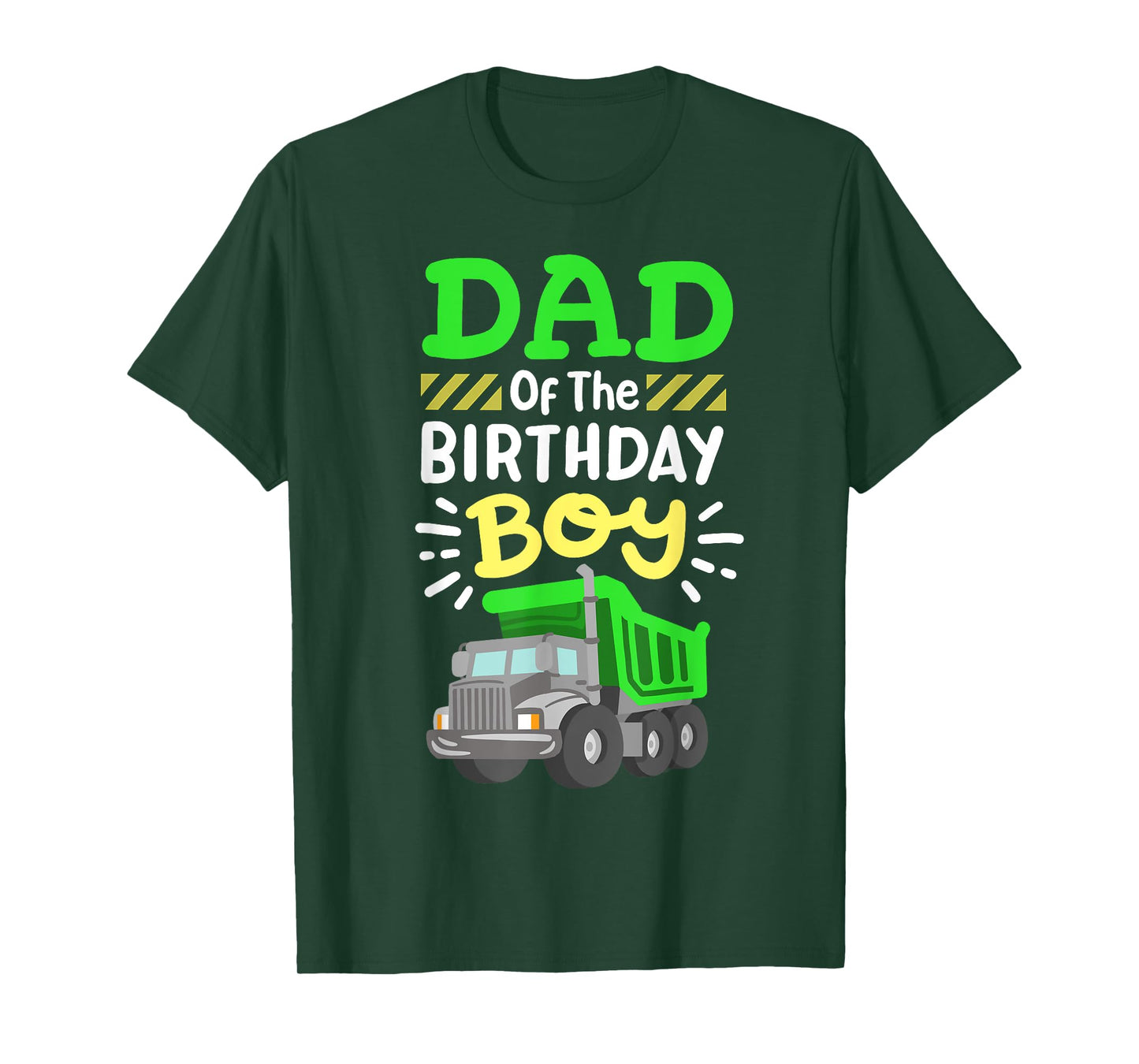 Dad Of The Birthday Boy Garbage Truck Birthday Family T-Shirt