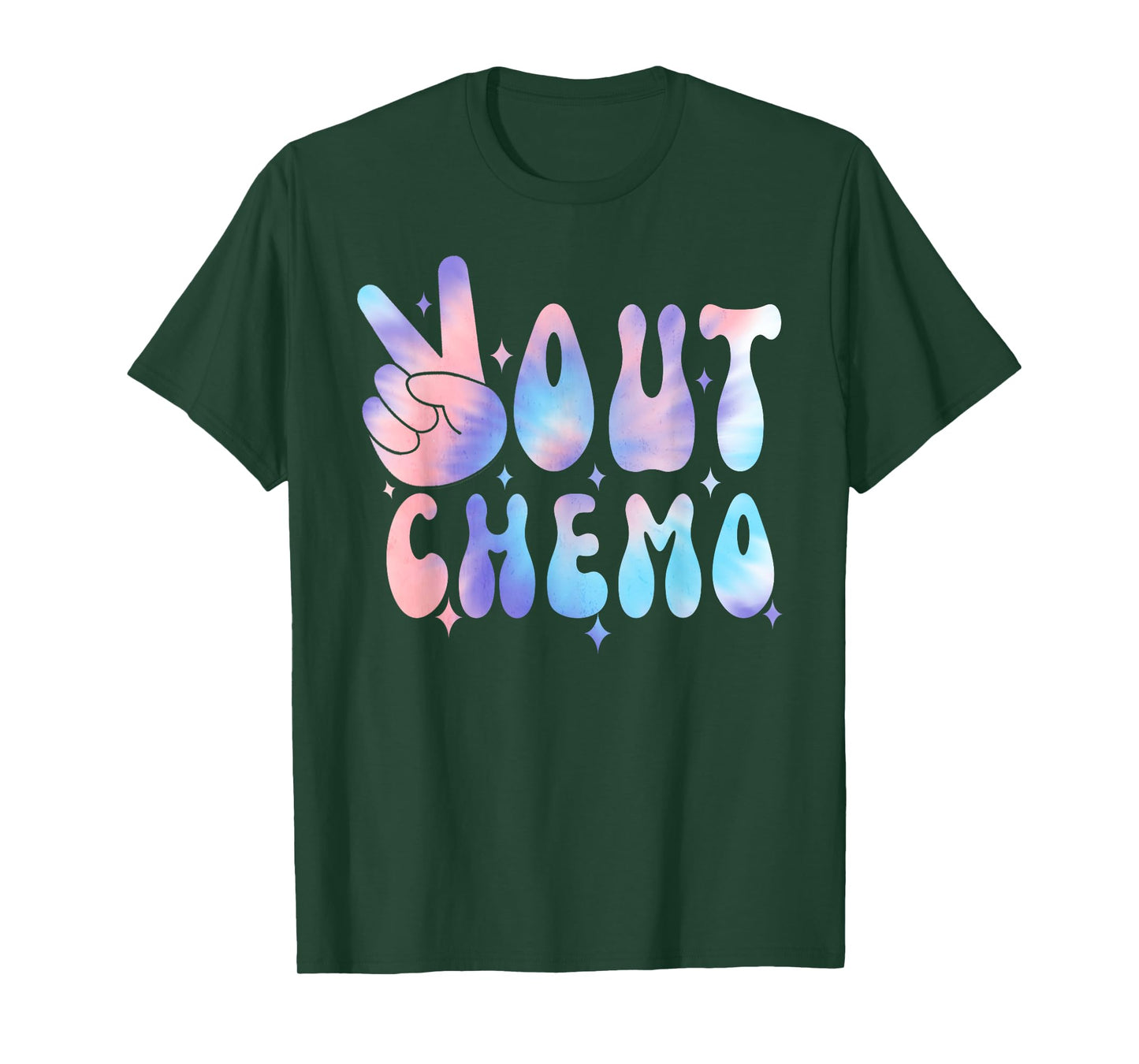 Peace-Out Chemo Last Day Of Chemo End Chemotherapy Cancer T-Shirt, Small, Black