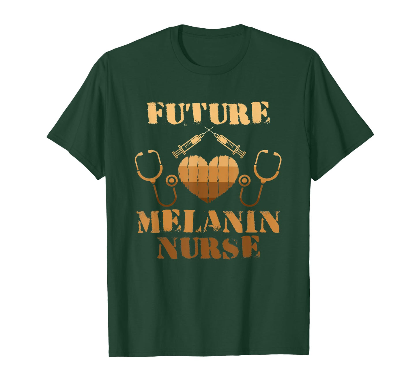 Future Melanin Nurse Melanin Black African Nurse Juneteenth T-Shirt
