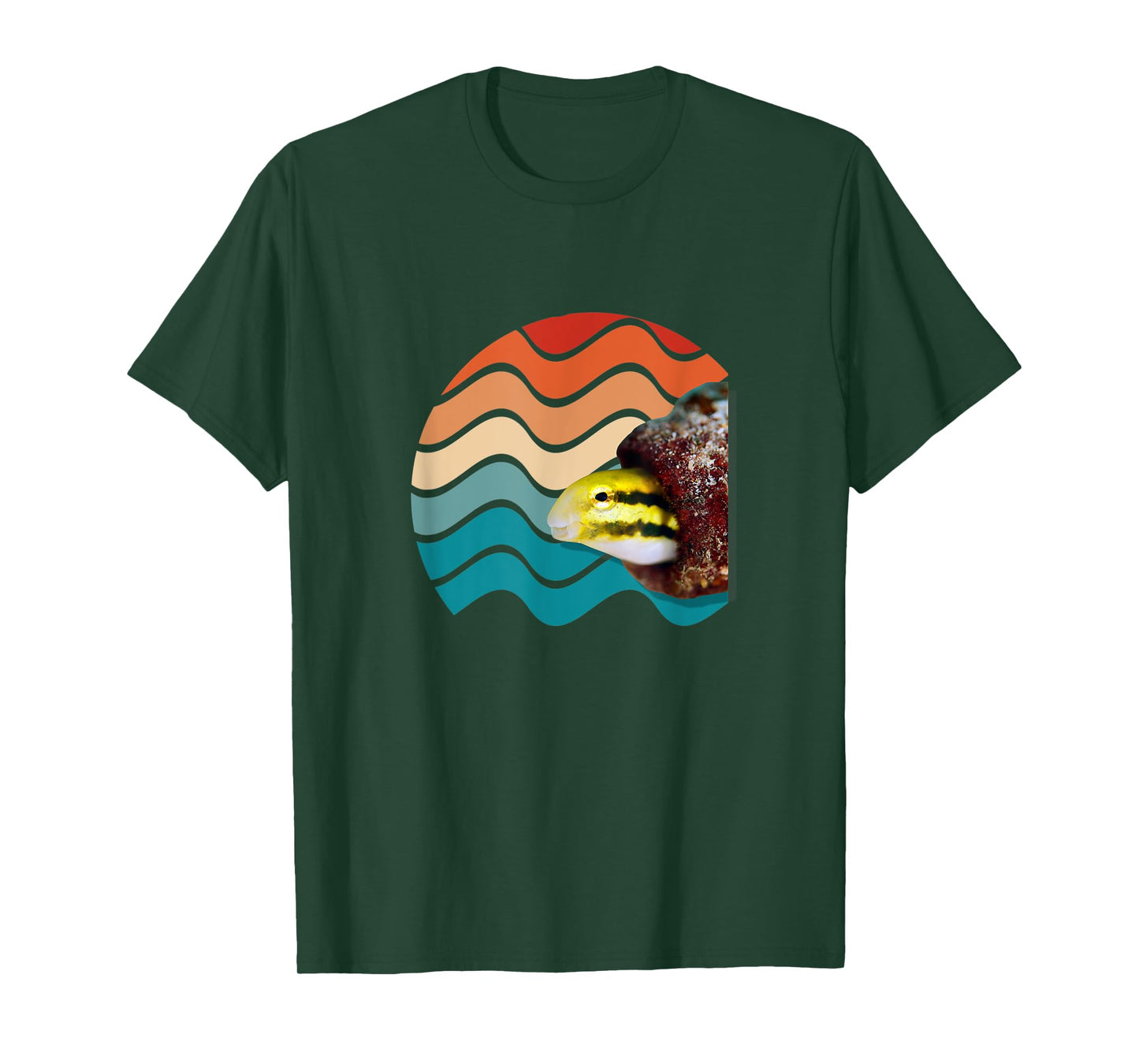 Striped Blenny And Striped Fang Blenn Retro Men Women Kids T-Shirt