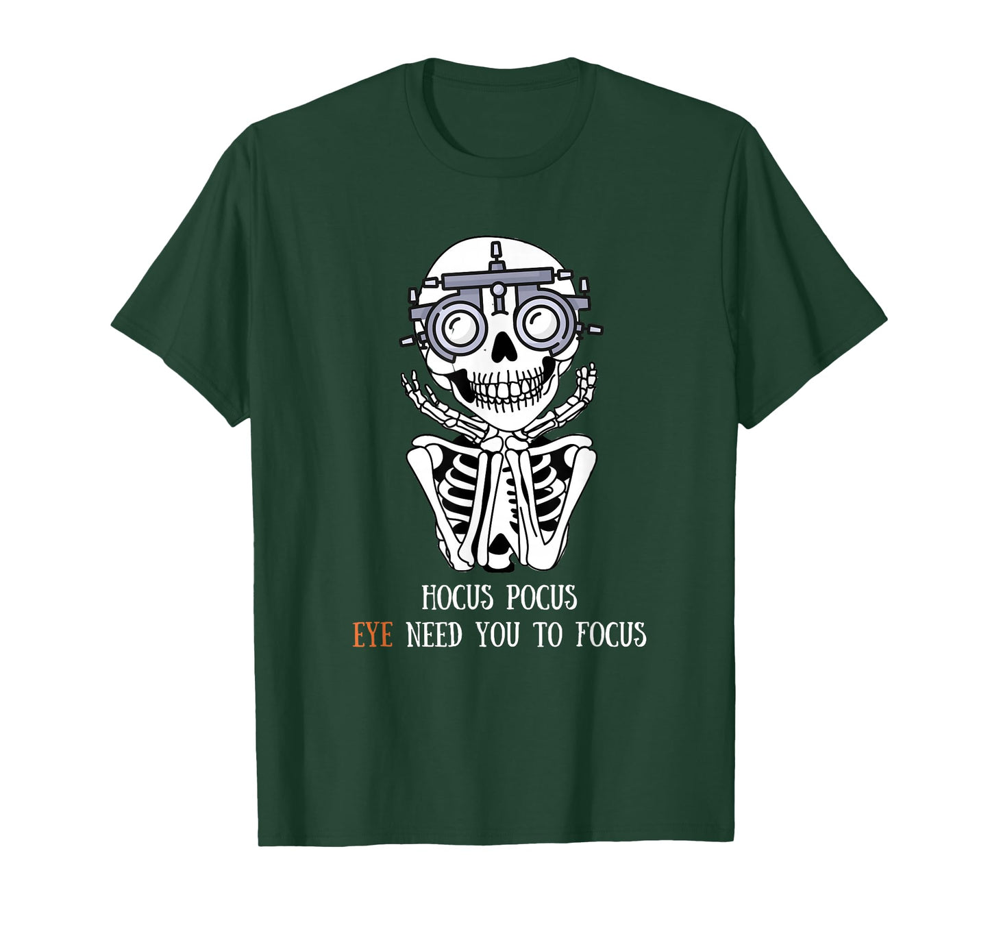 Hocus Focus Optometry Halloween Optometrist Eye Doctor Funny T-Shirt