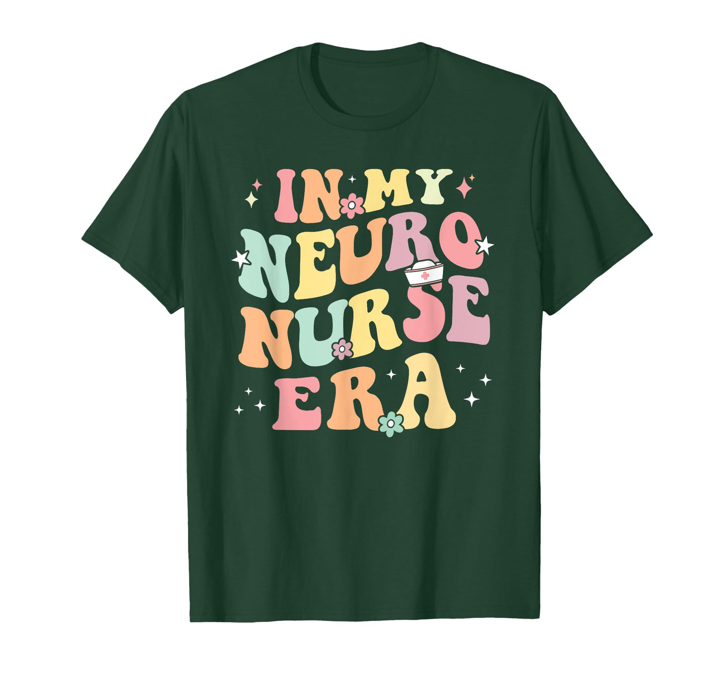 In My Neuro Nurse Era Retro Neuroscience Neurology Nursing T-Shirt