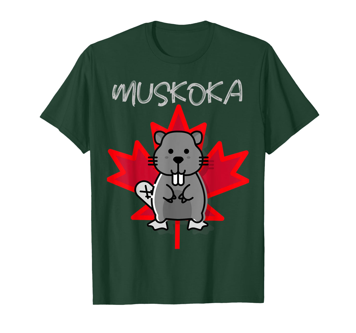 Muskoka Ontario Canada Beaver Poster Gift T-Shirt