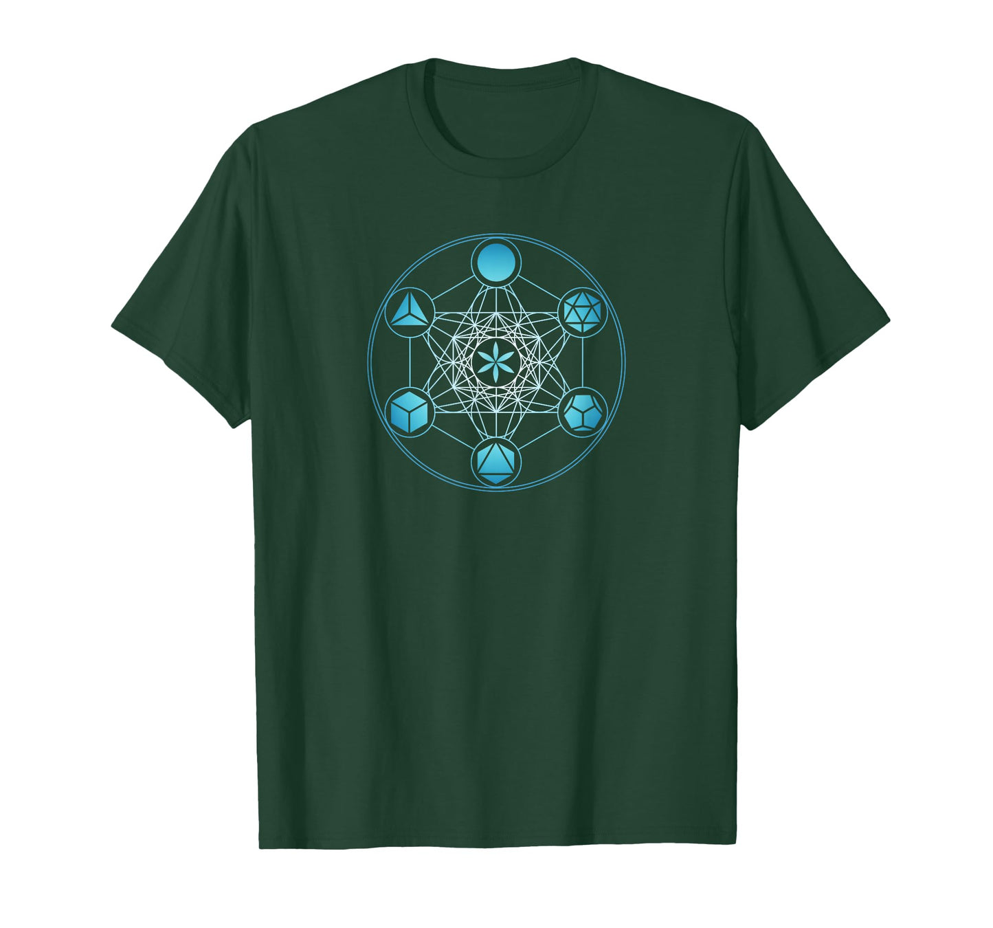 Metatrons Cube, Sacred Geometry, Platonic Bodies T-Shirt