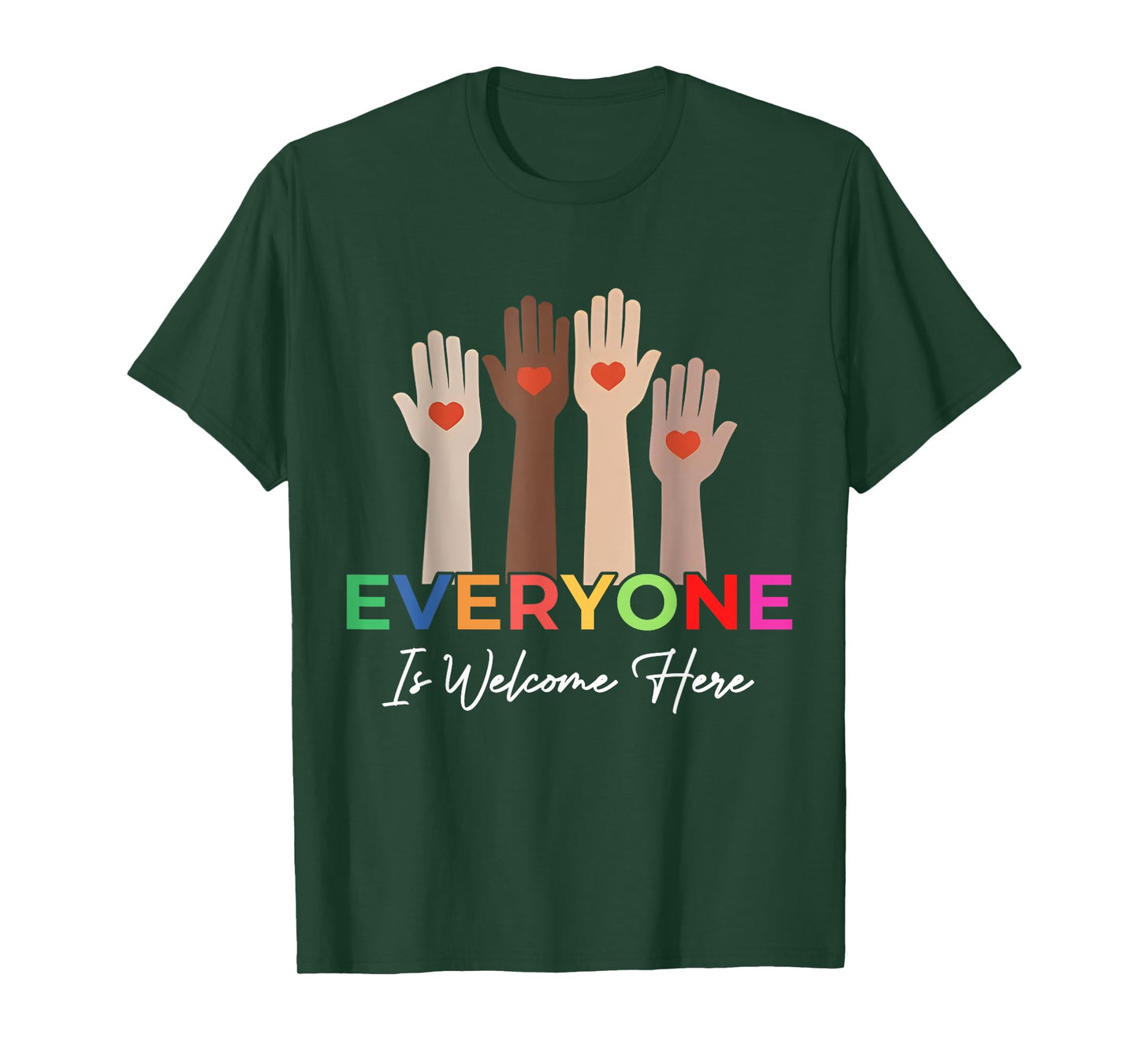 Everyone Is Welcome Here Idaho Teacher T-Shirt