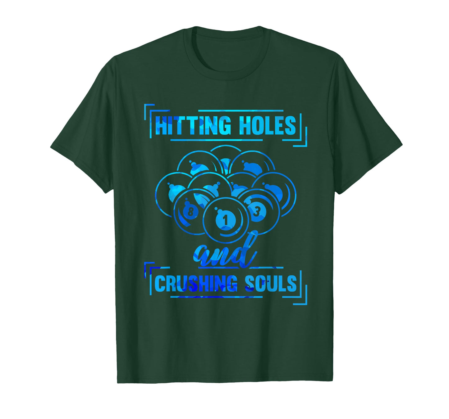 Cue Funny Billiards Pool Player Funny T-Shirt