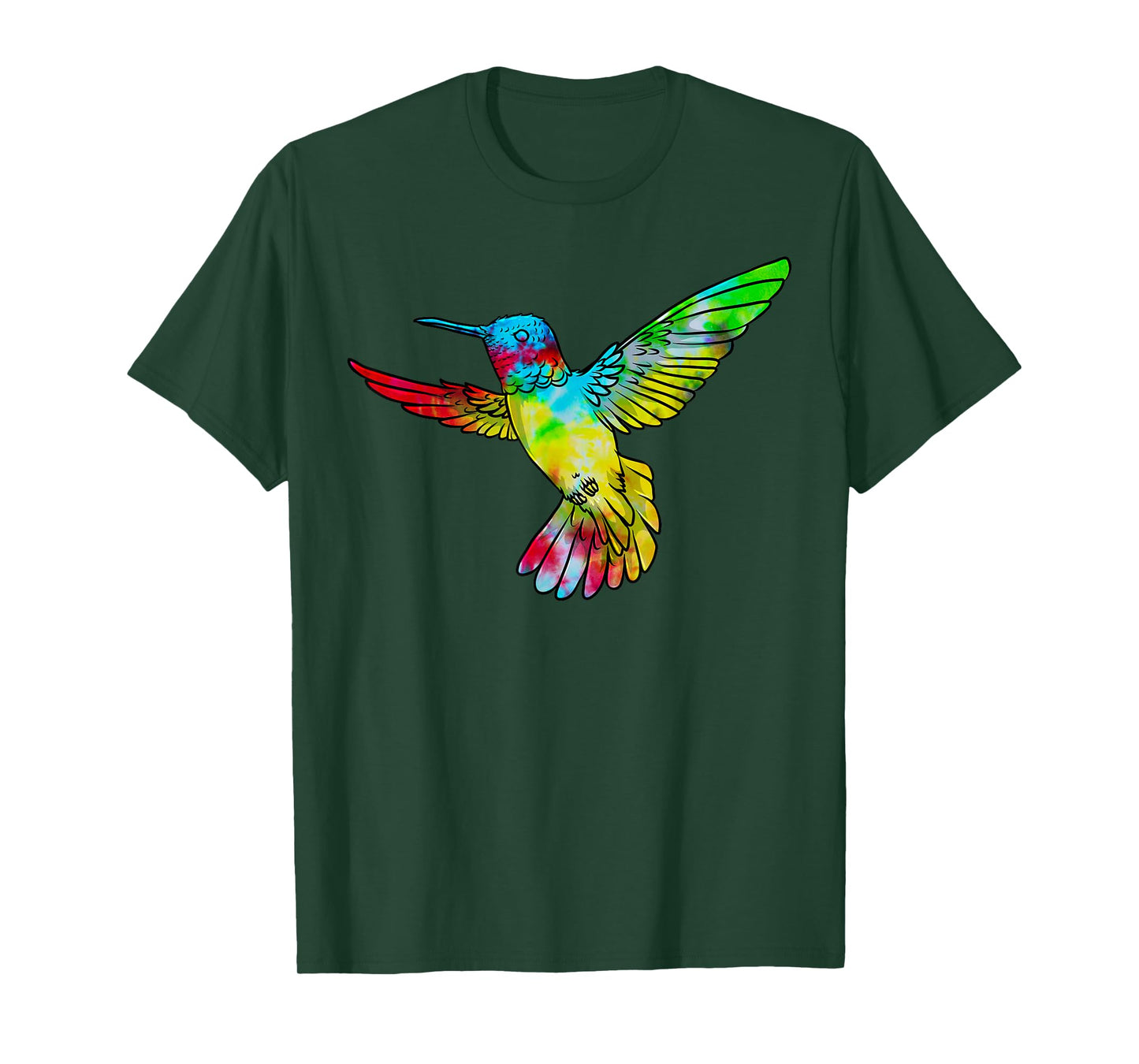 Vintage Tie Dye Hummingbird Birds Humming Bird Watcher T-Shirt