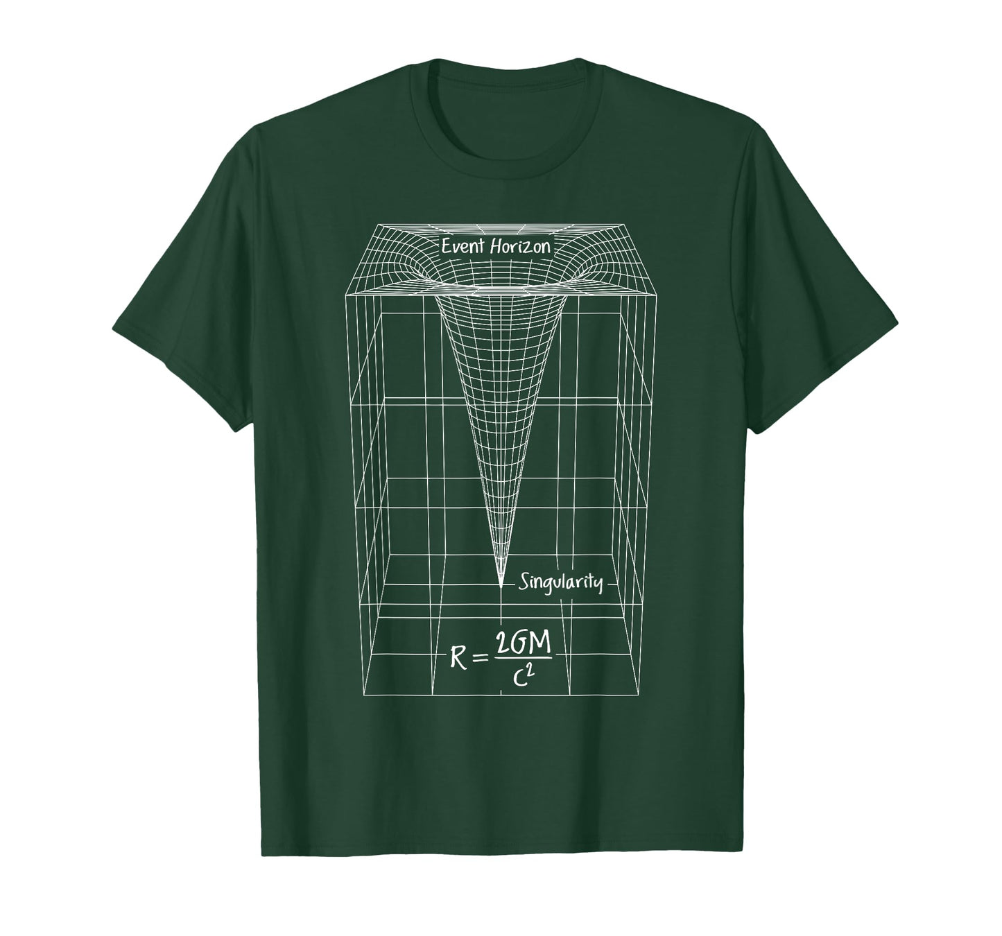 Black Hole Physics Diagram Schwarzschild Radius Science T-Shirt