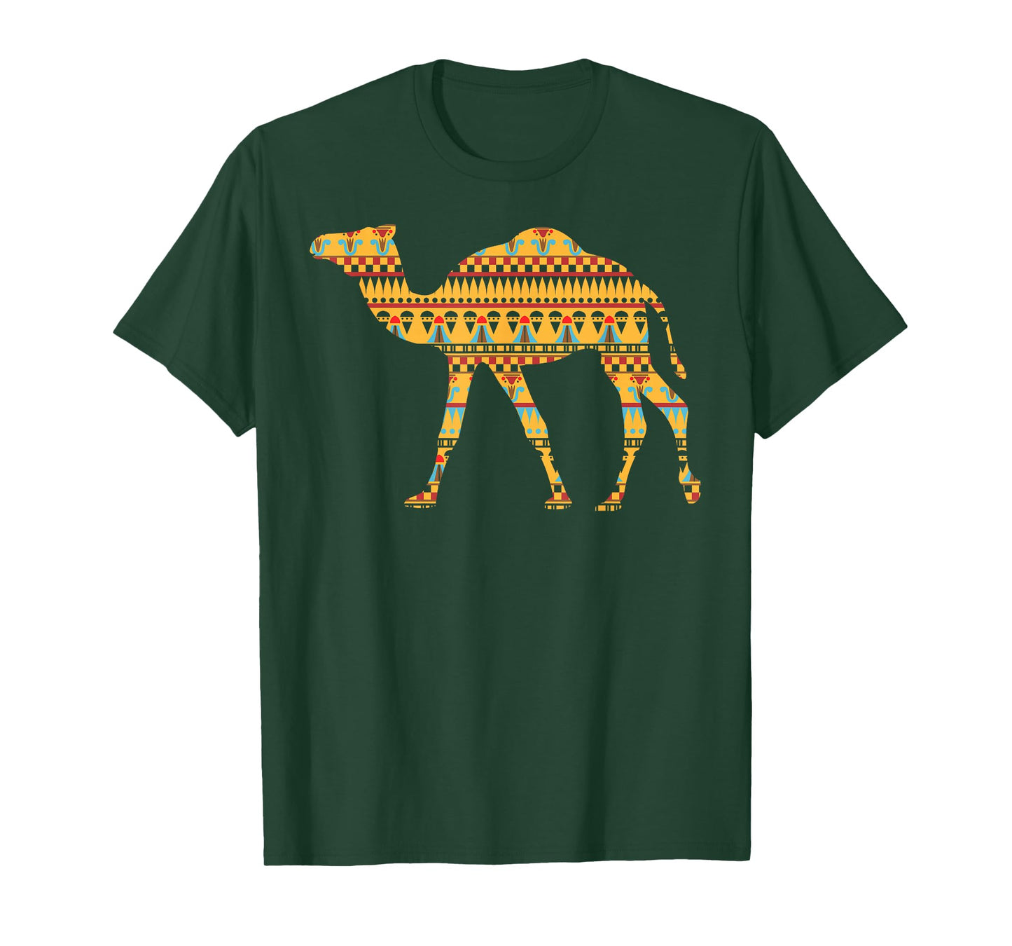 Camel T Shirt Middle Eastern Rug Pattern Women Men Kids T-Shirt