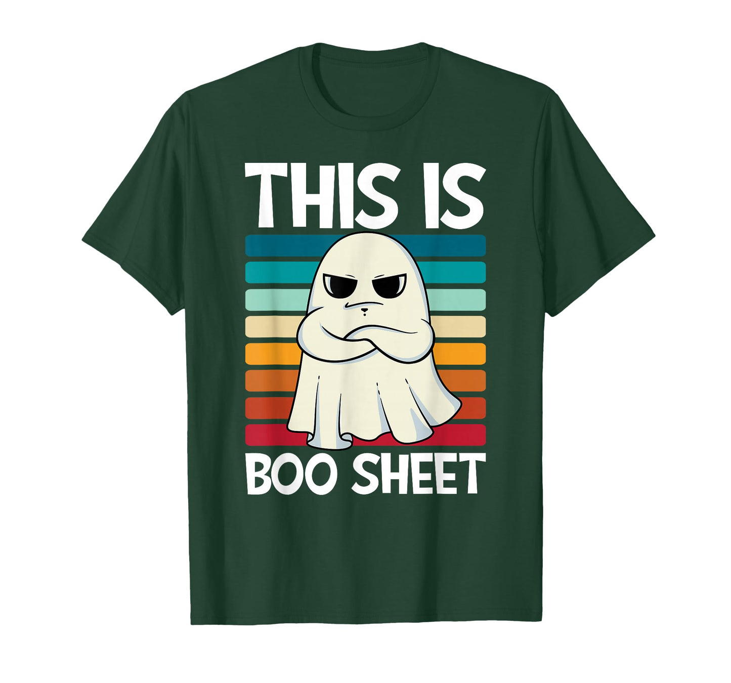 This is Boo Sheet Ghost Retro Halloween Costume Men Women T-Shirt