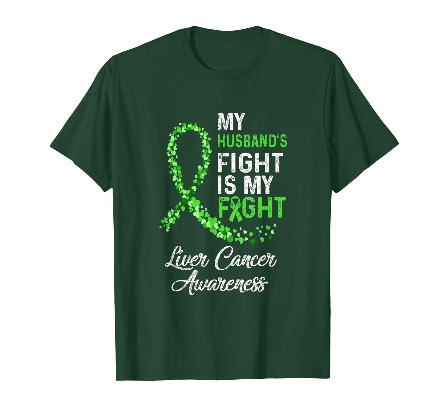 My Husbands Fight Is My Fight Liver Cancer Awareness T-Shirt