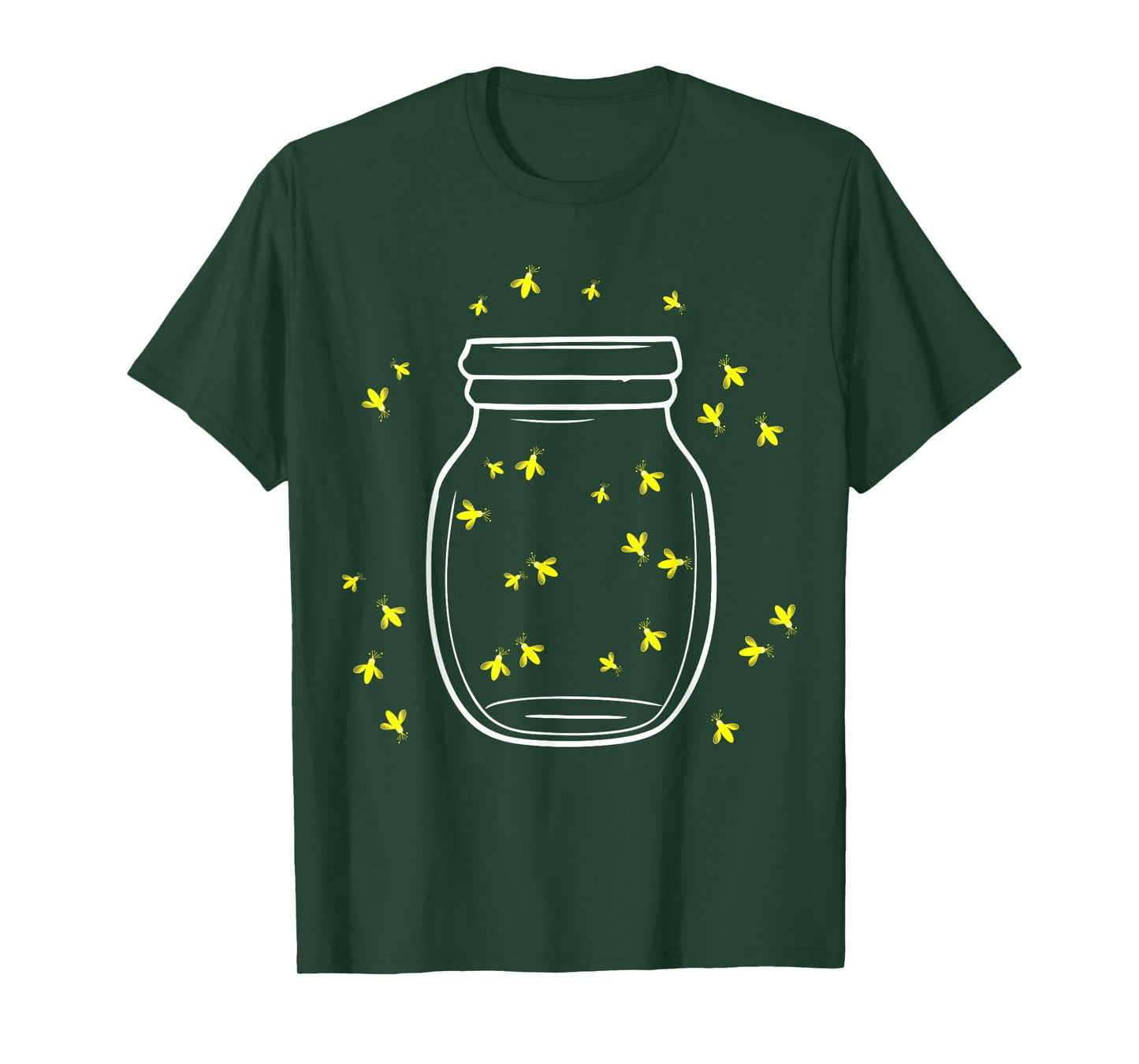 Fireflies in Jar for Nature Lovers Summer Vibe T-Shirt
