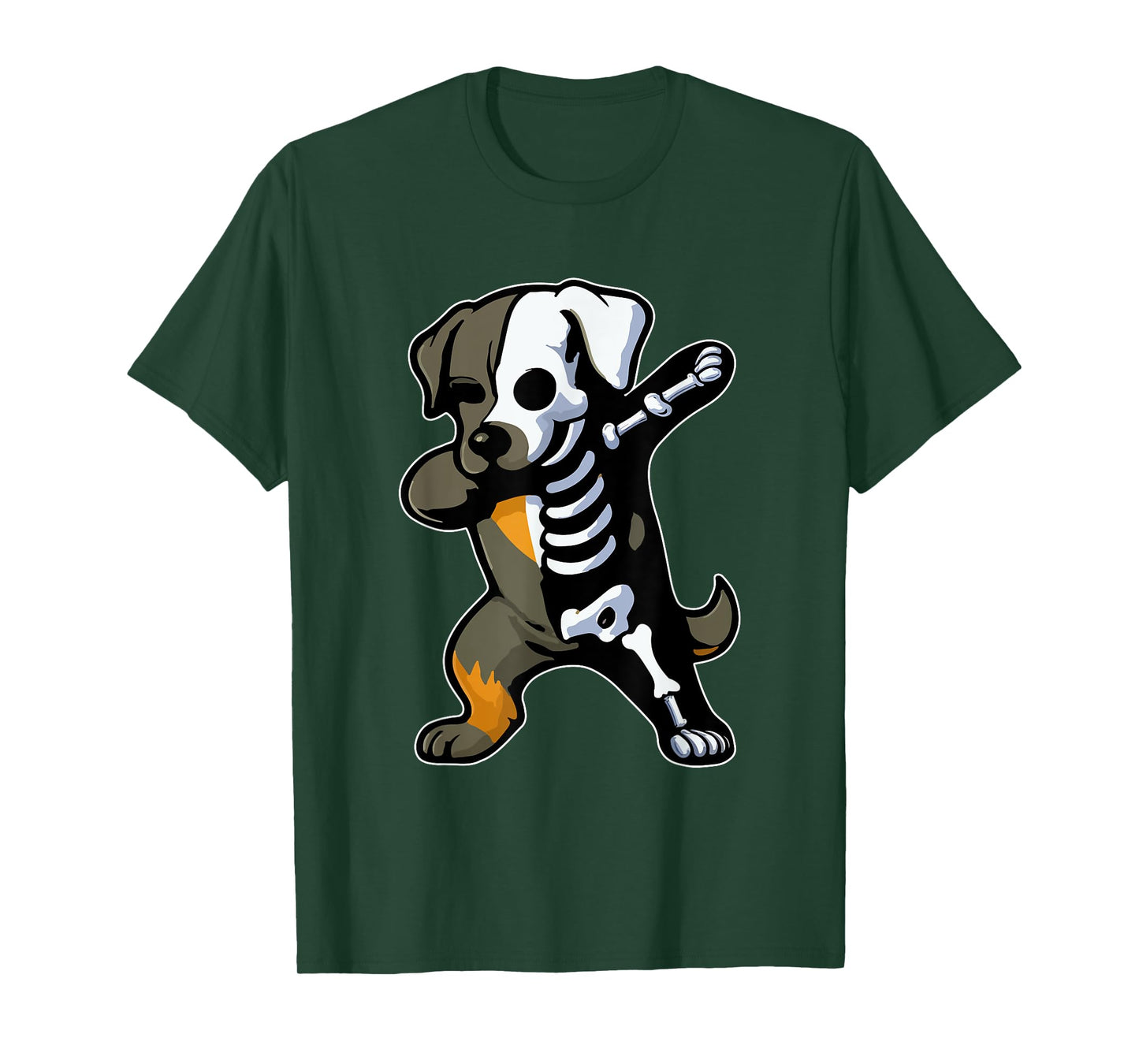 Dabbing Cane Corso Half Skeleton Halloween Costume Owner T-Shirt