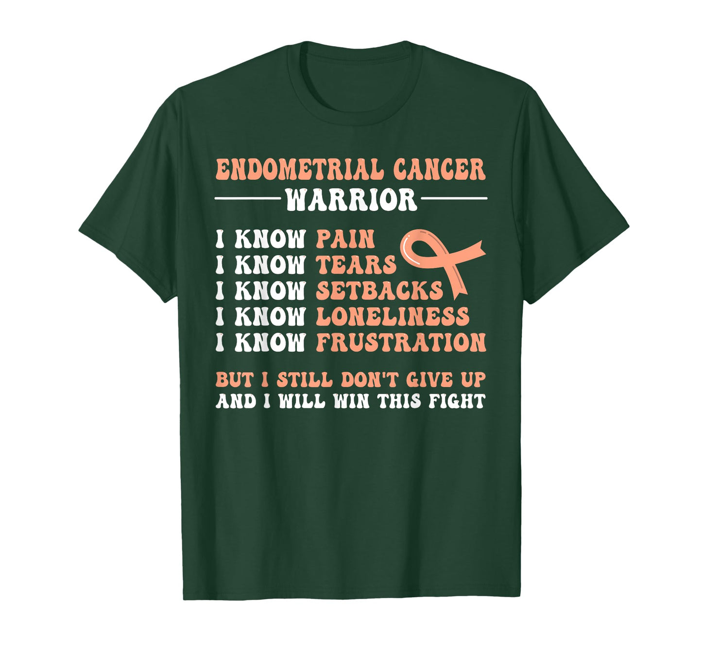 Endometrial Cancer Warrior T-Shirt