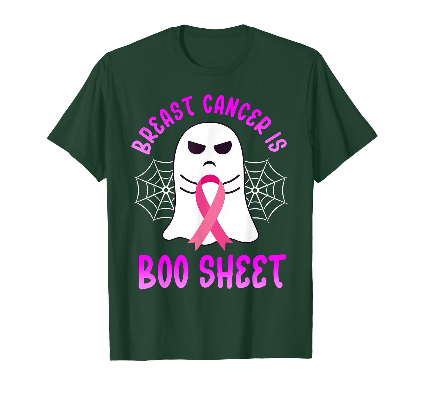 Breast Cancer Is Boo Sheet Halloween Breast Cancer Awareness T-Shirt