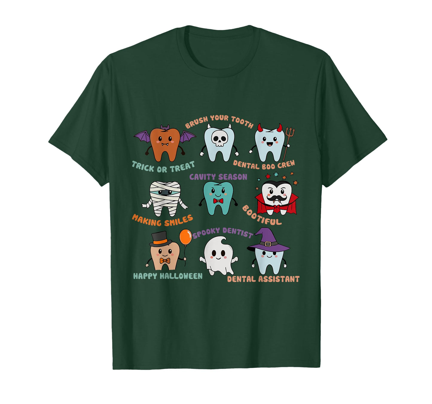 Halloween Dental Office Dental Hygienist Funny for Dentist T-Shirt