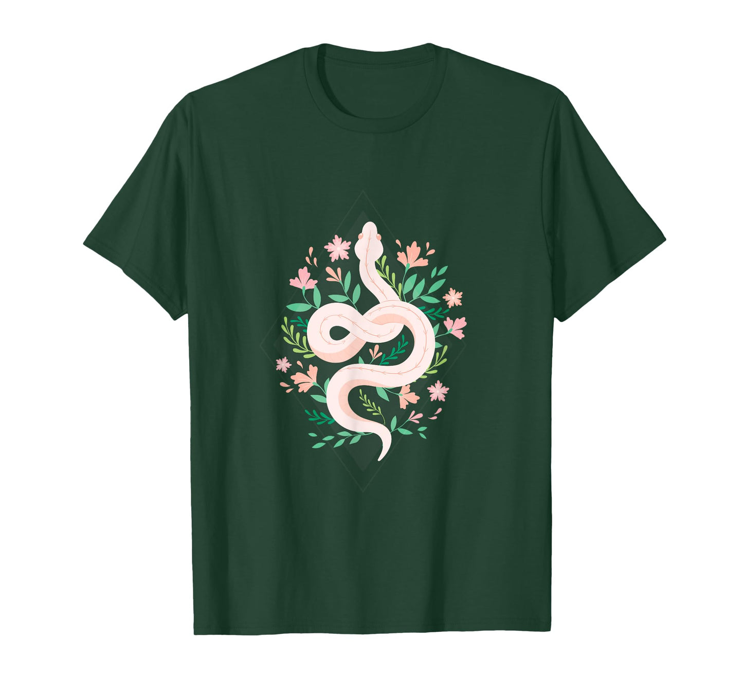 Snake Reptile Flowers Poisonous Python Cobra Animal Gift T-Shirt
