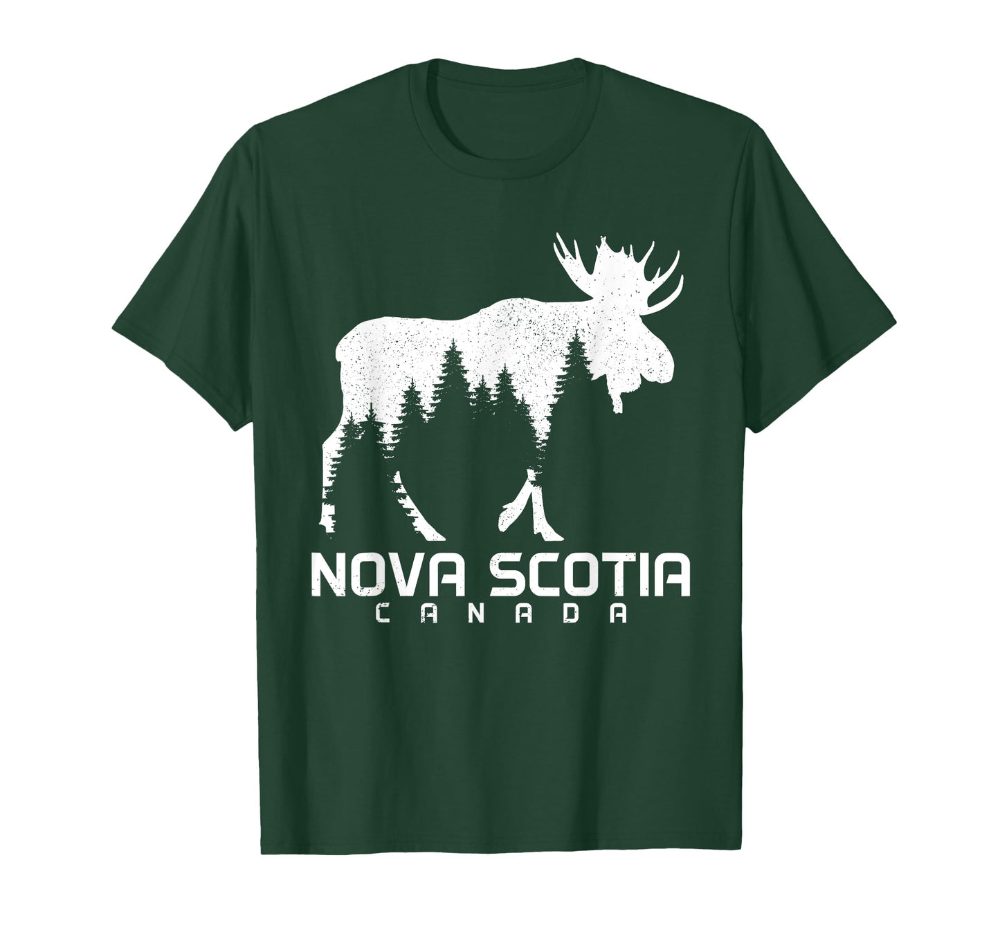 Nova Scotia Canada Vintage Pride Souvenir Moose Nature T-Shirt