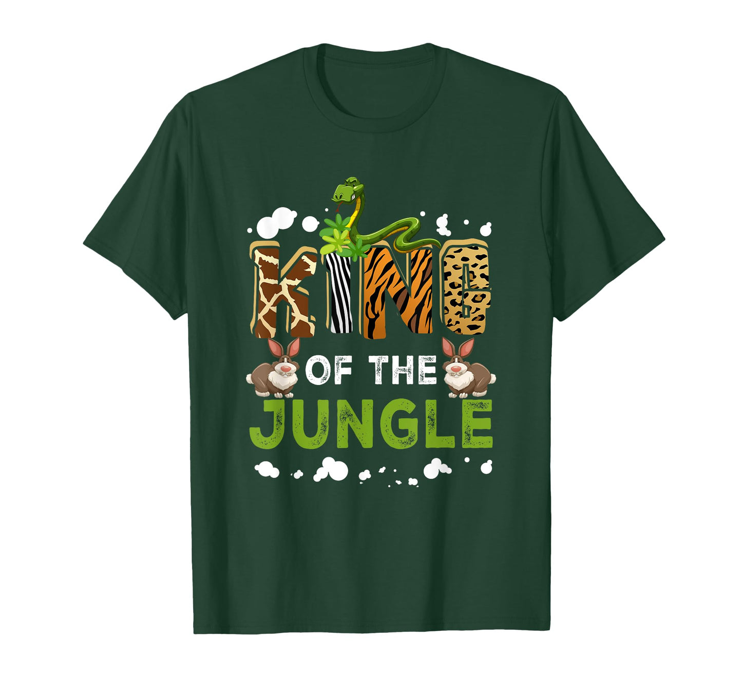 King Of The Jungle Zoo Safari Squad Family Birthday Party T-Shirt