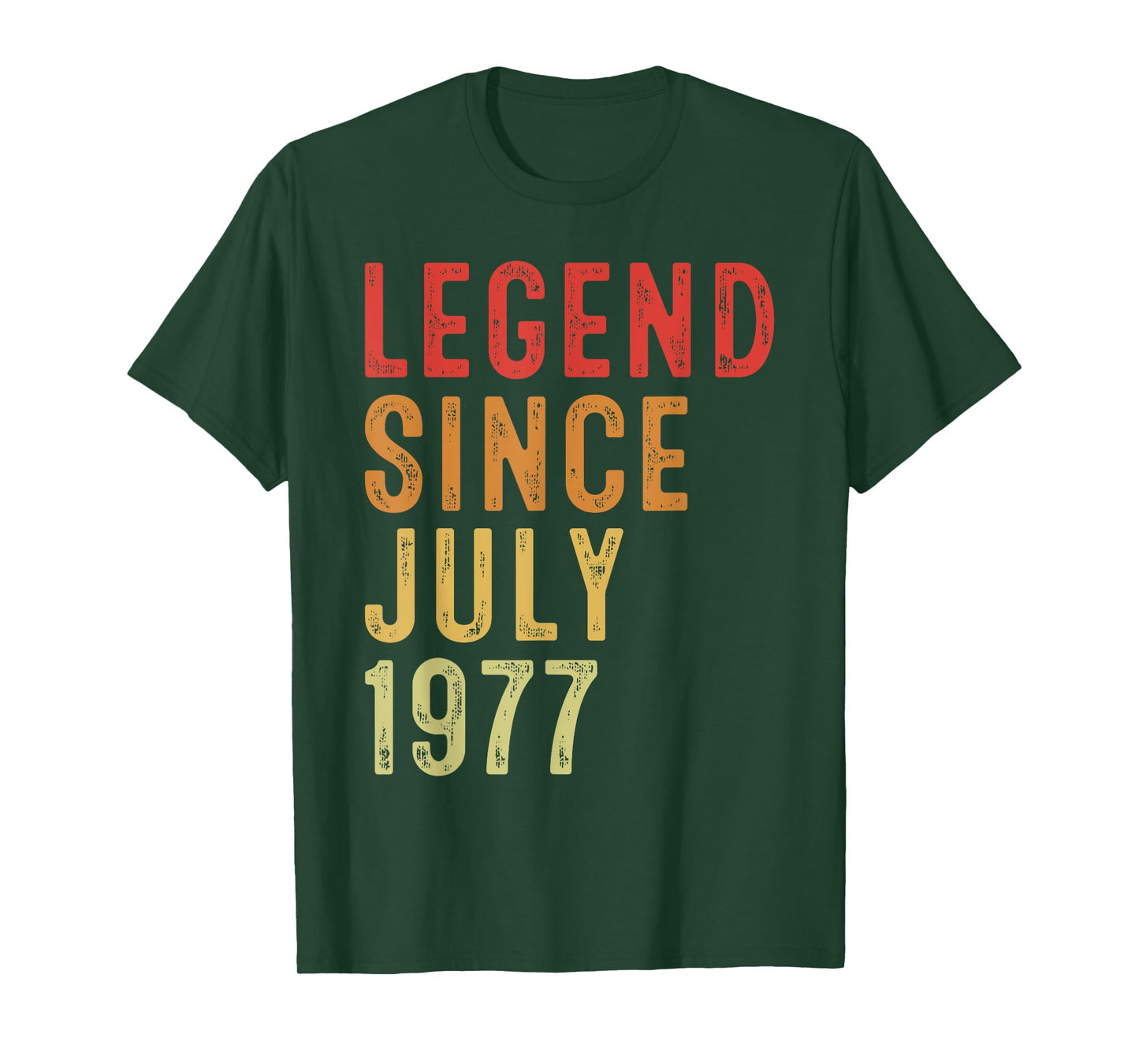 Legend Since July 1977 Vintage 1977 Birth Of Birthday Gifts T-Shirt