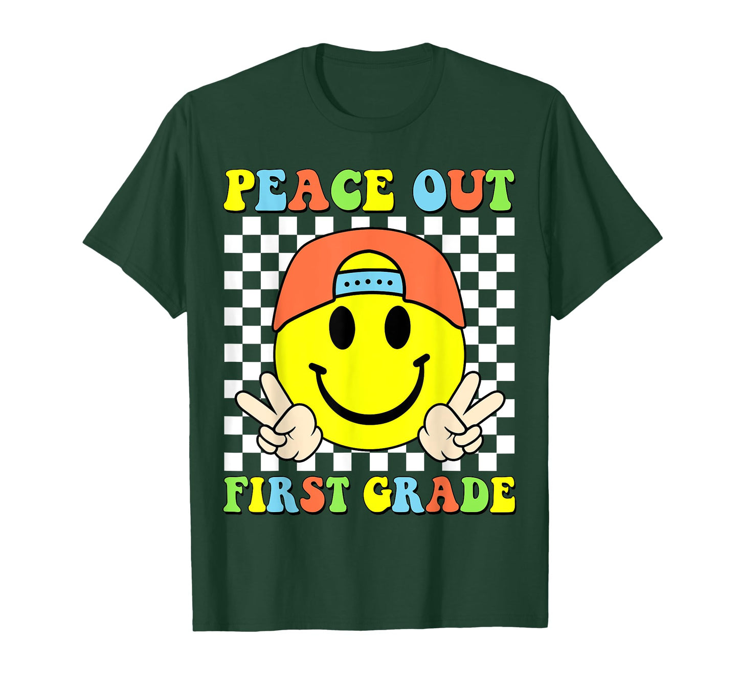 Peace Out 1st Grade Boys Kid Graduation Last Day Of School T-Shirt