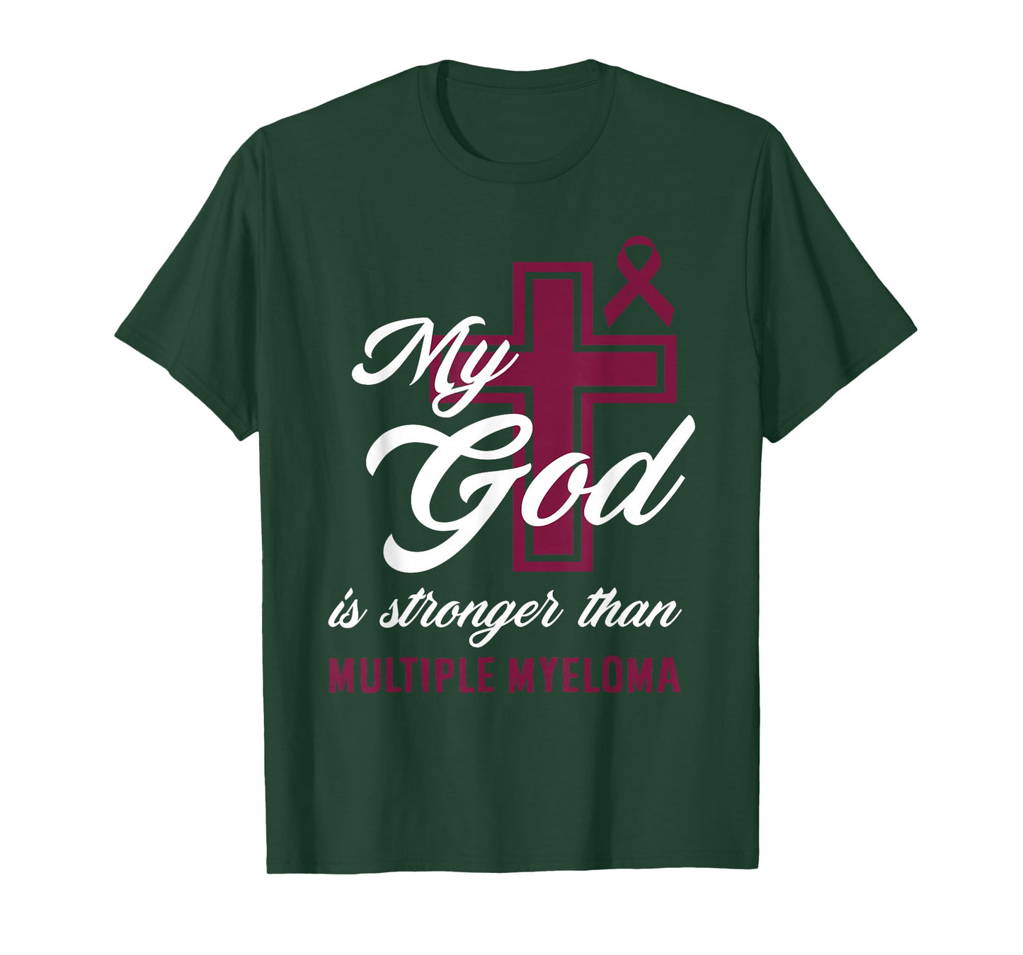 Christian My God Is Stronger Than Multiple Myeloma Awareness T-Shirt