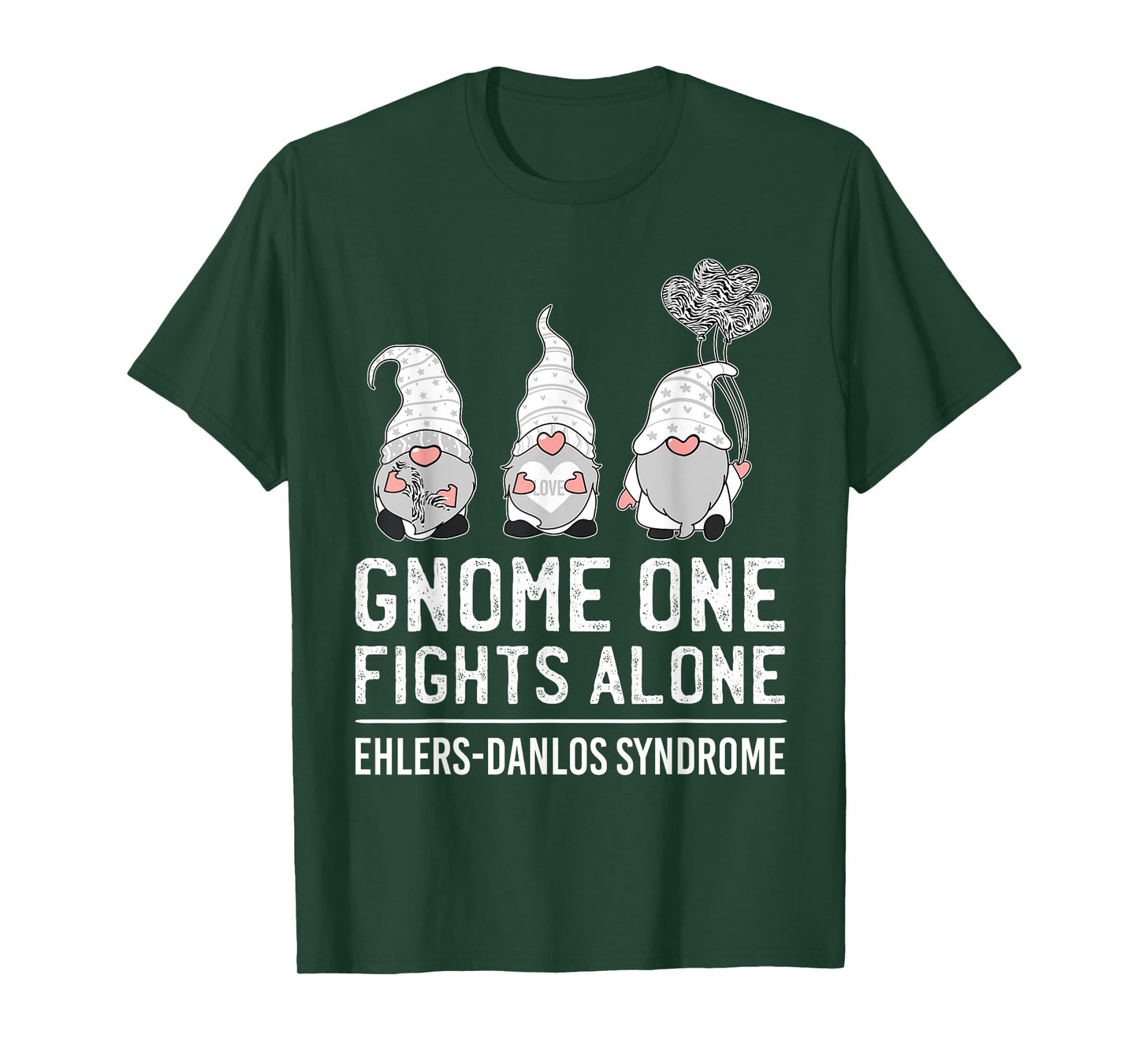 Gnome One Fights Alone Ehlers-Danlos Syndrome EDS Awareness T-Shirt