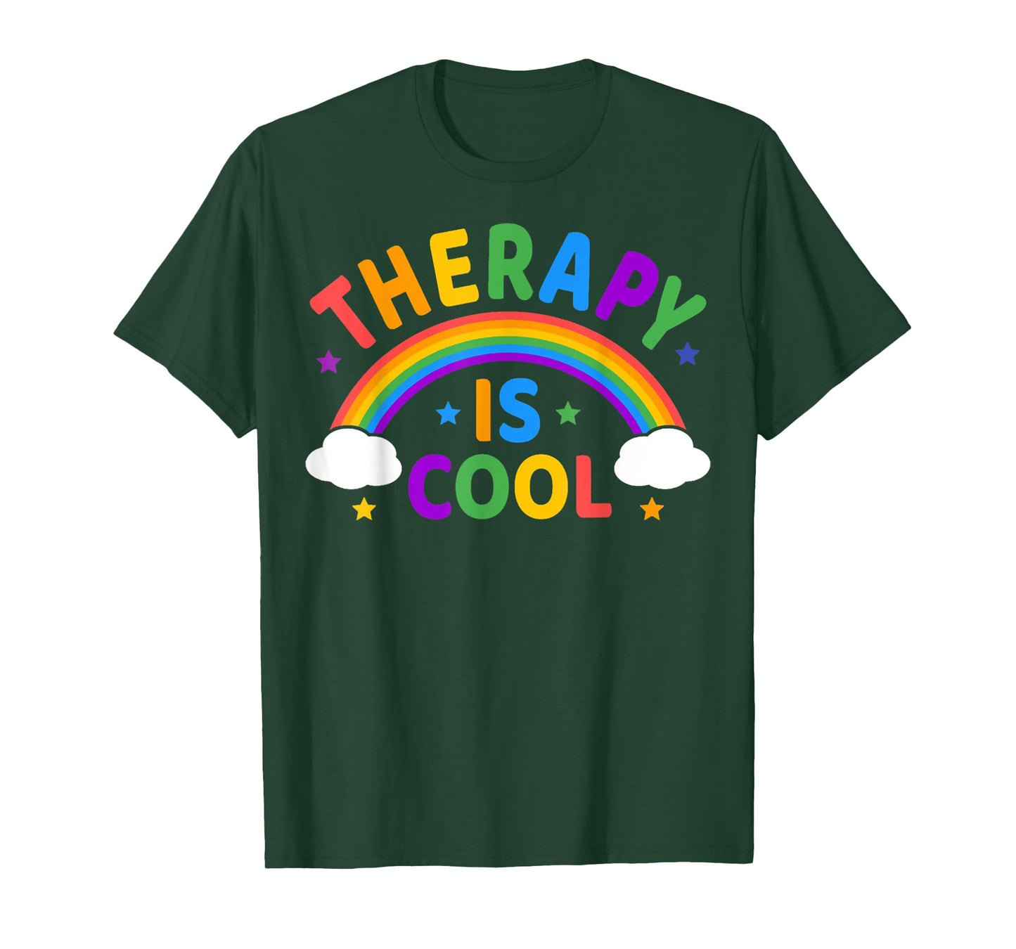 Rainbow Therapy Is Cool, Mental Health Matter Awareness Tee T-Shirt