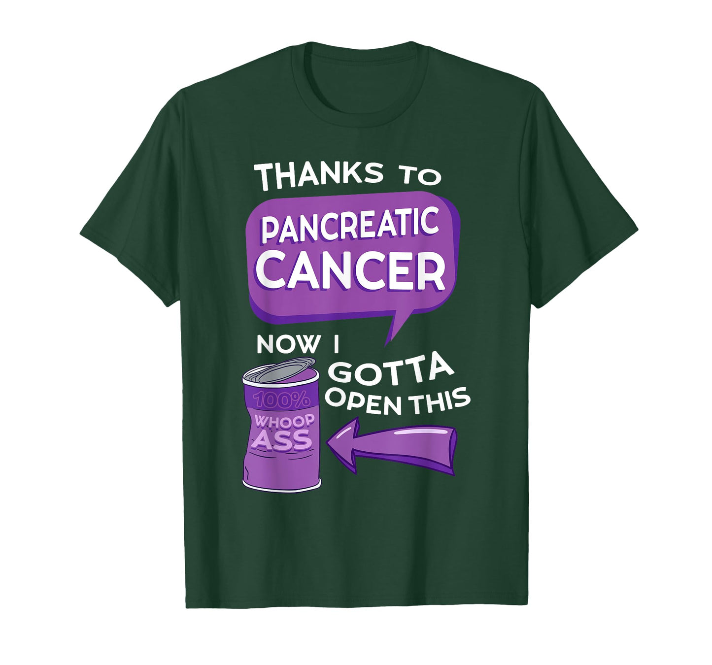 Pancreatic Cancer Awareness Adenocarcinoma Stomach Tumor T-Shirt