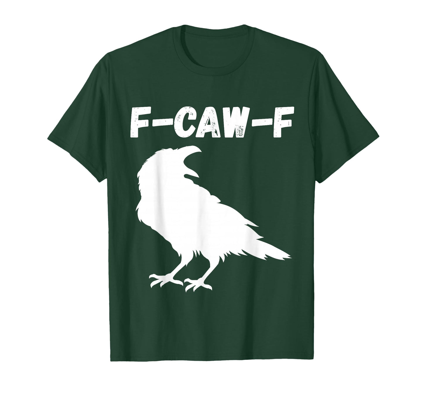 Funny Bird Raven F-CAW-F Humor Halloween Fall Meme Viral T-Shirt