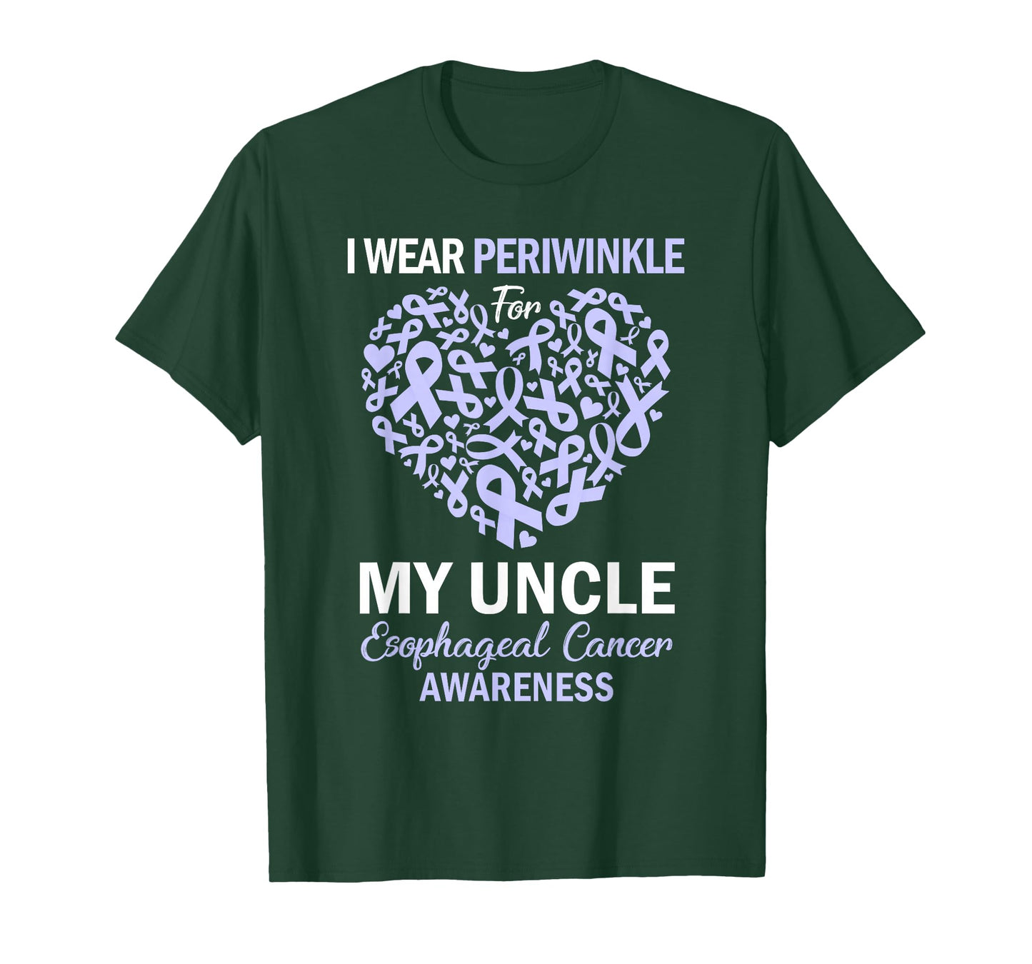 I Wear Periwinkle For My Uncle Esophageal Cancer Awareness T-Shirt
