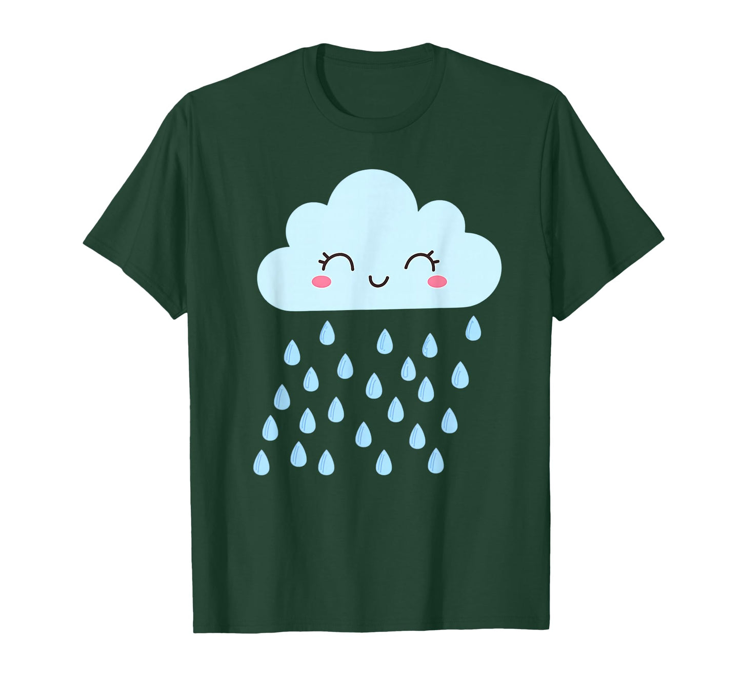White Cloud Rain Drop Costume Christmas Halloween T-Shirt