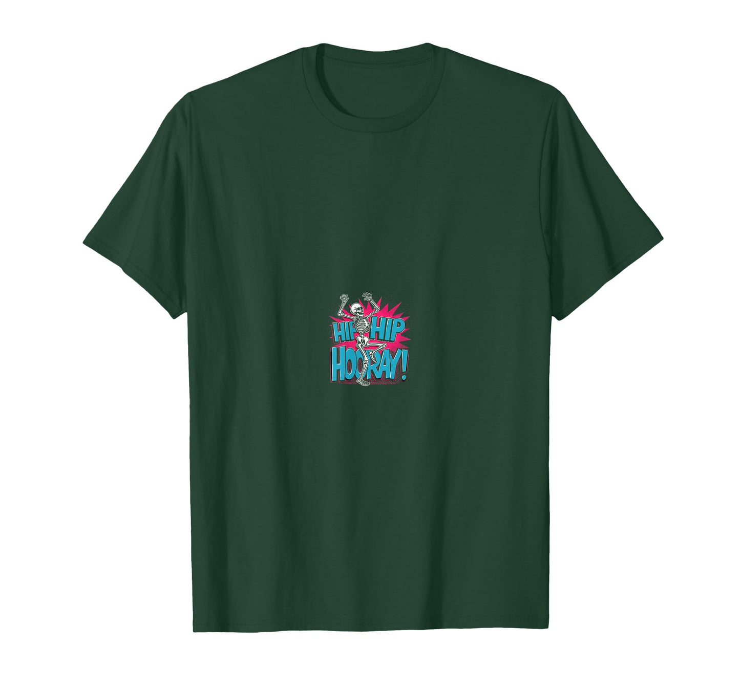 Hip Hip Hooray Funny Skeleton Hip Replacement Tee T-Shirt
