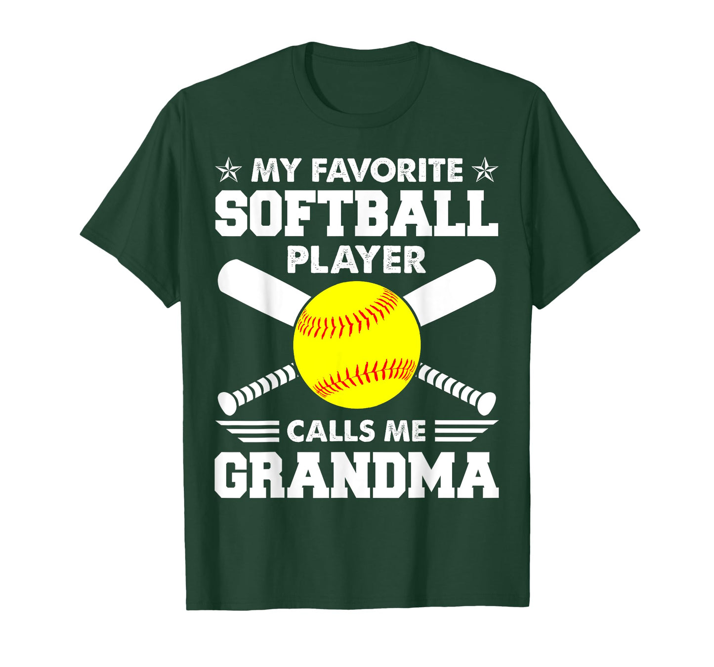 My Favorite Softball Player Calls Me Grandma Funny T-Shirt