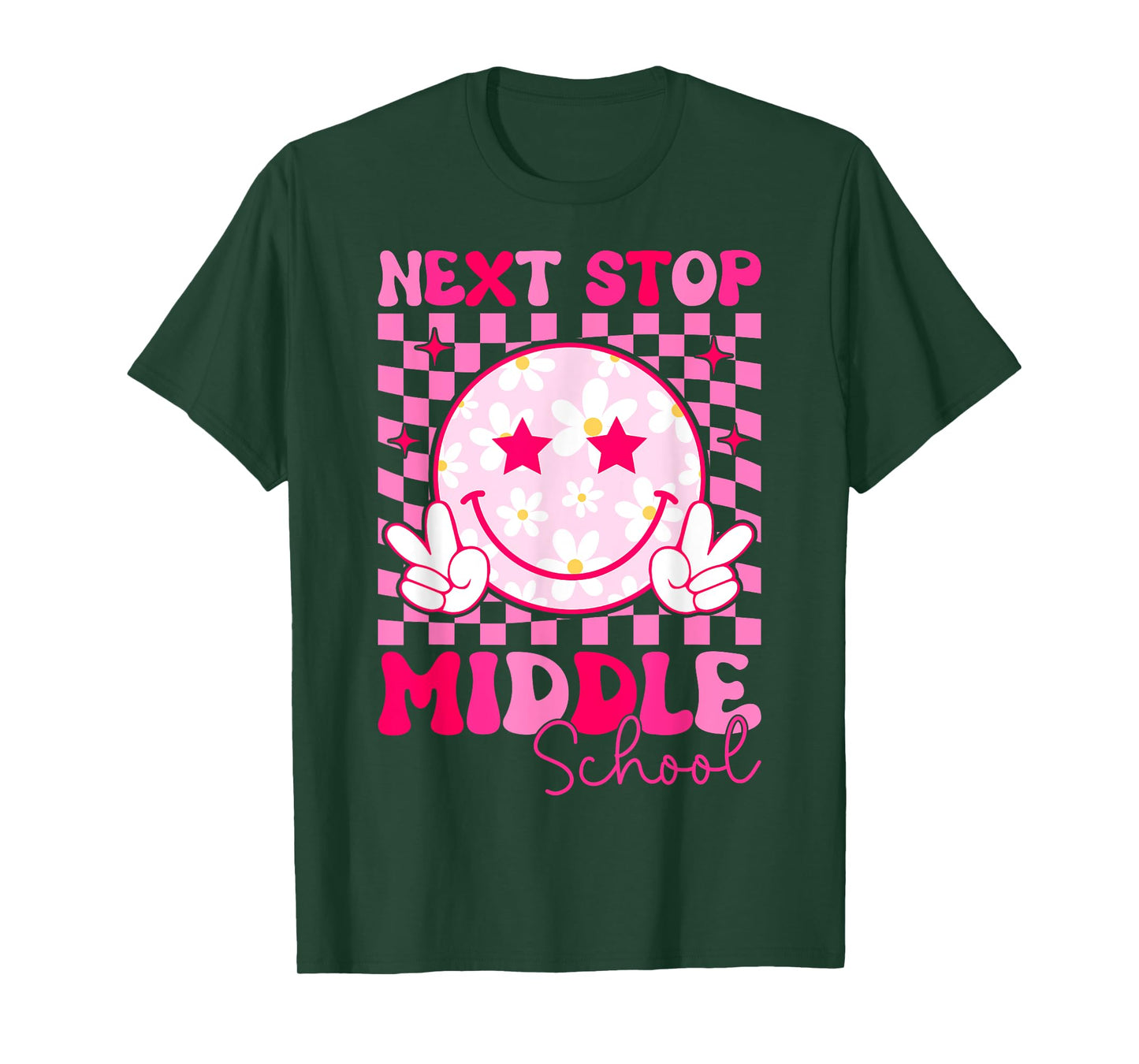 Groovy Next Stop Middle School Elementary School Graduation T-Shirt