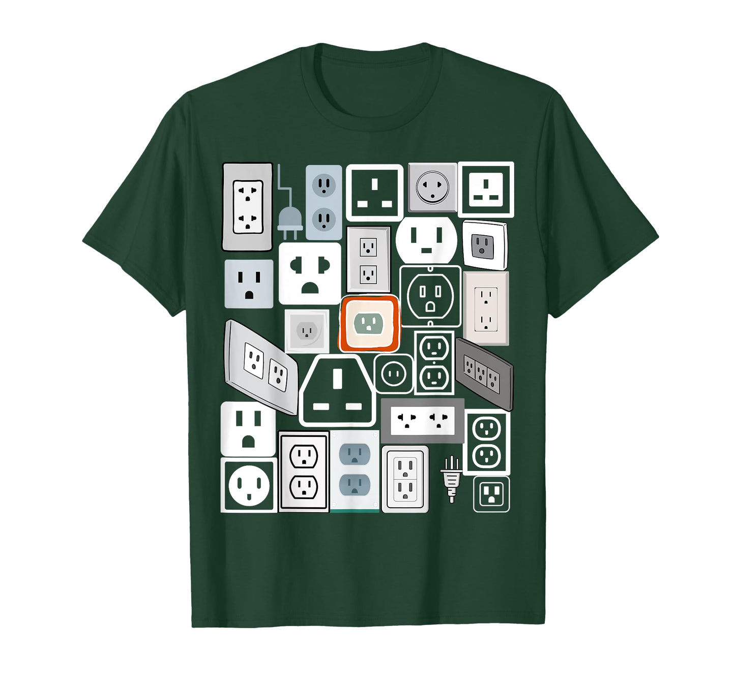 Electrical Outlet Plug and Socket Couples Halloween Costume T-Shirt