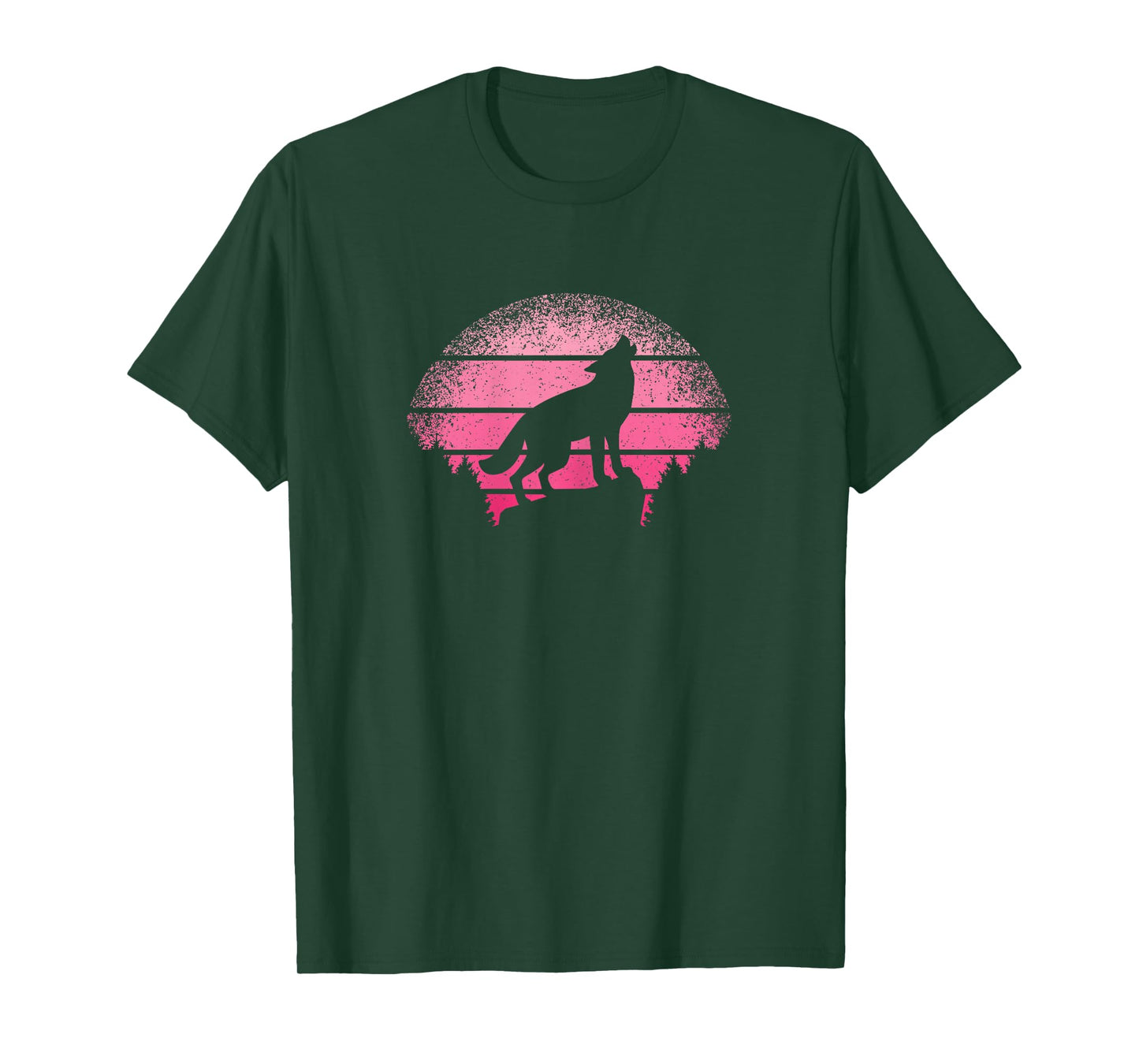 Wolf Wildlife Animal Wilderness Cute Retro Wolf Girls Women T-Shirt