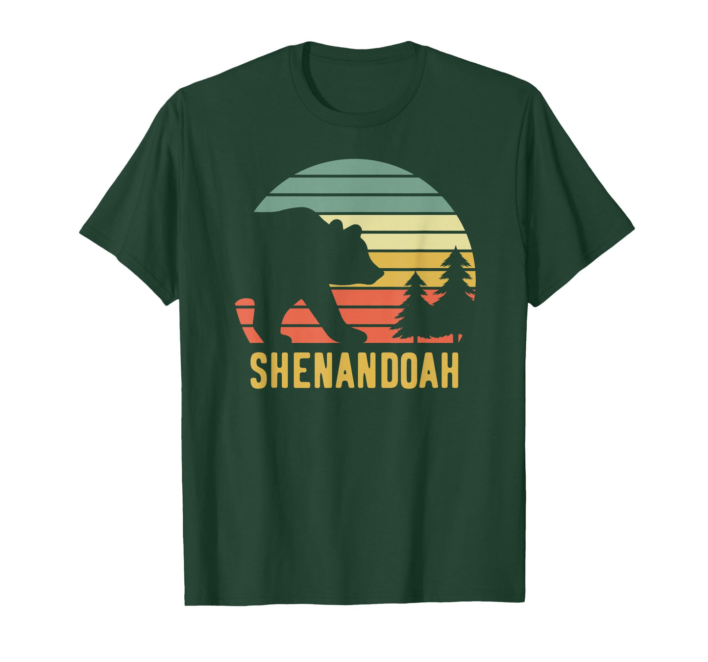 Vintage Shenandoah National Park Retro Bear Souvenir Gift T-Shirt