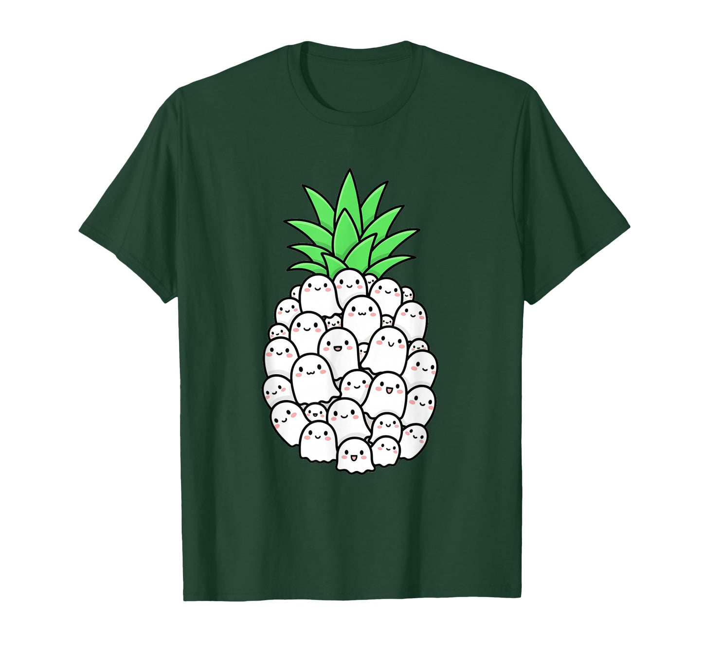 Halloween Party Costume Ghosts Funny Kawaii Pineapple Love T-Shirt