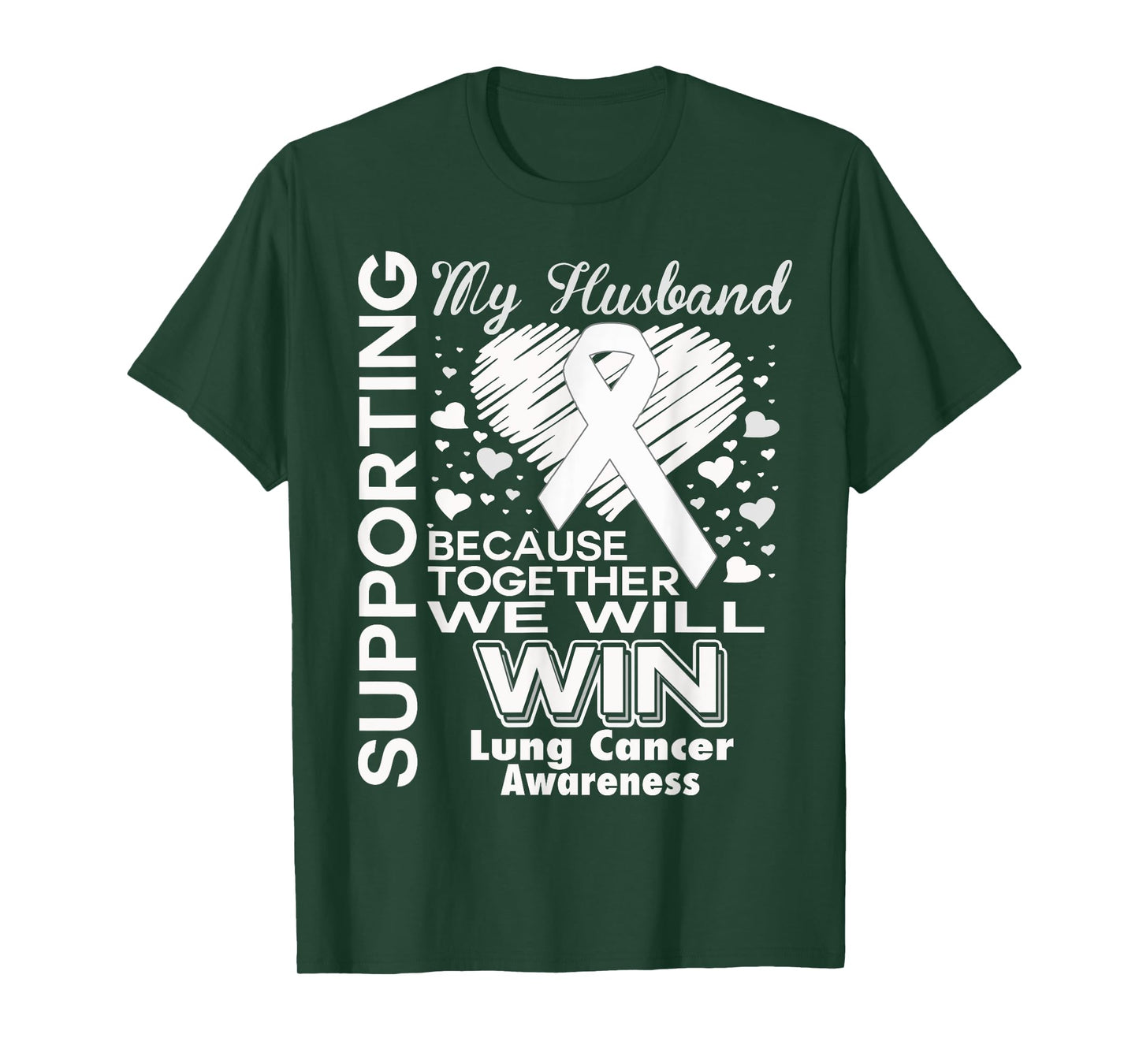Supporting my Husband - Lung cancer awareness Shirt T-Shirt