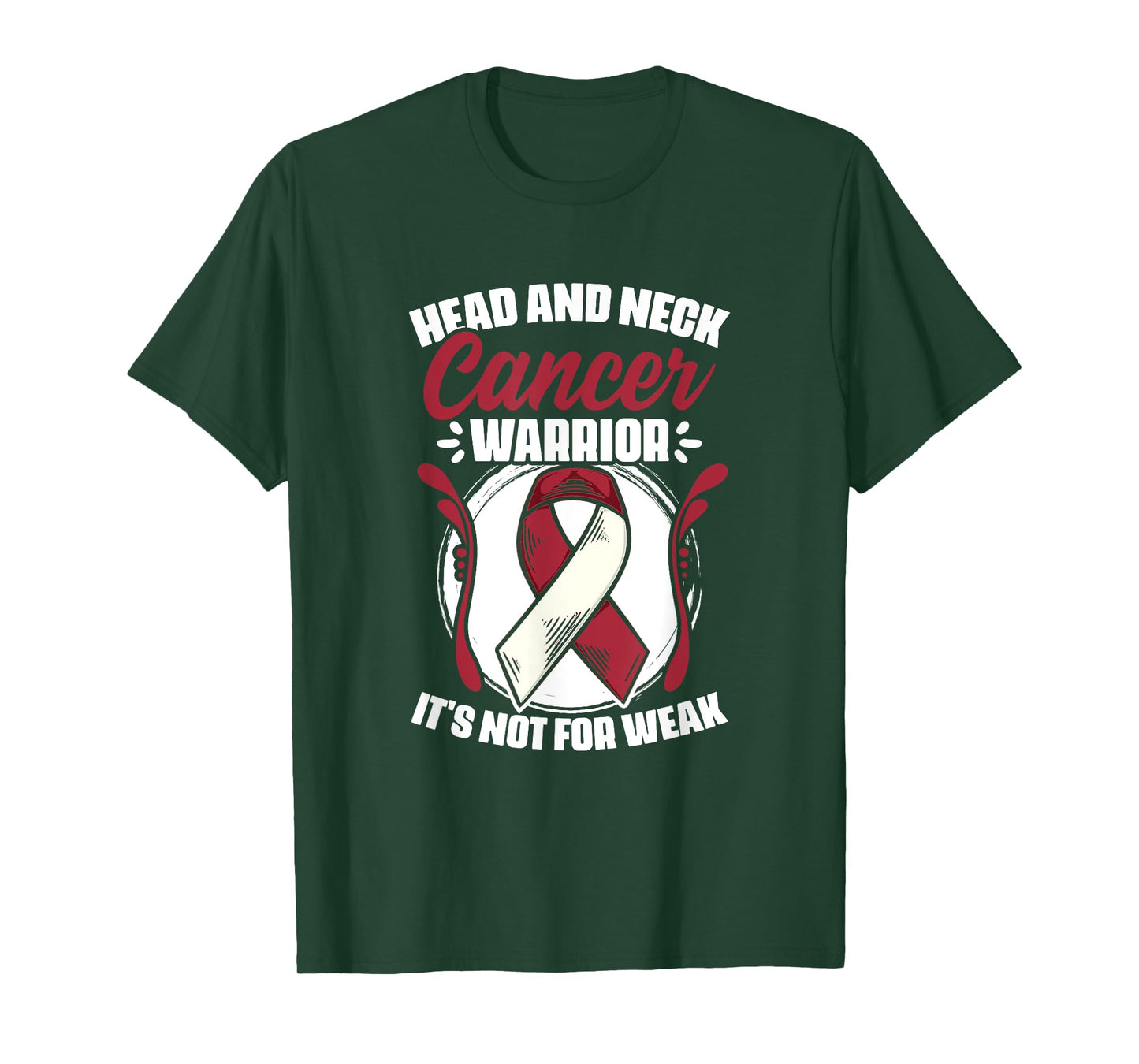 Oral Throat Cancer Awareness Head And Neck Cancer Warrior T-Shirt