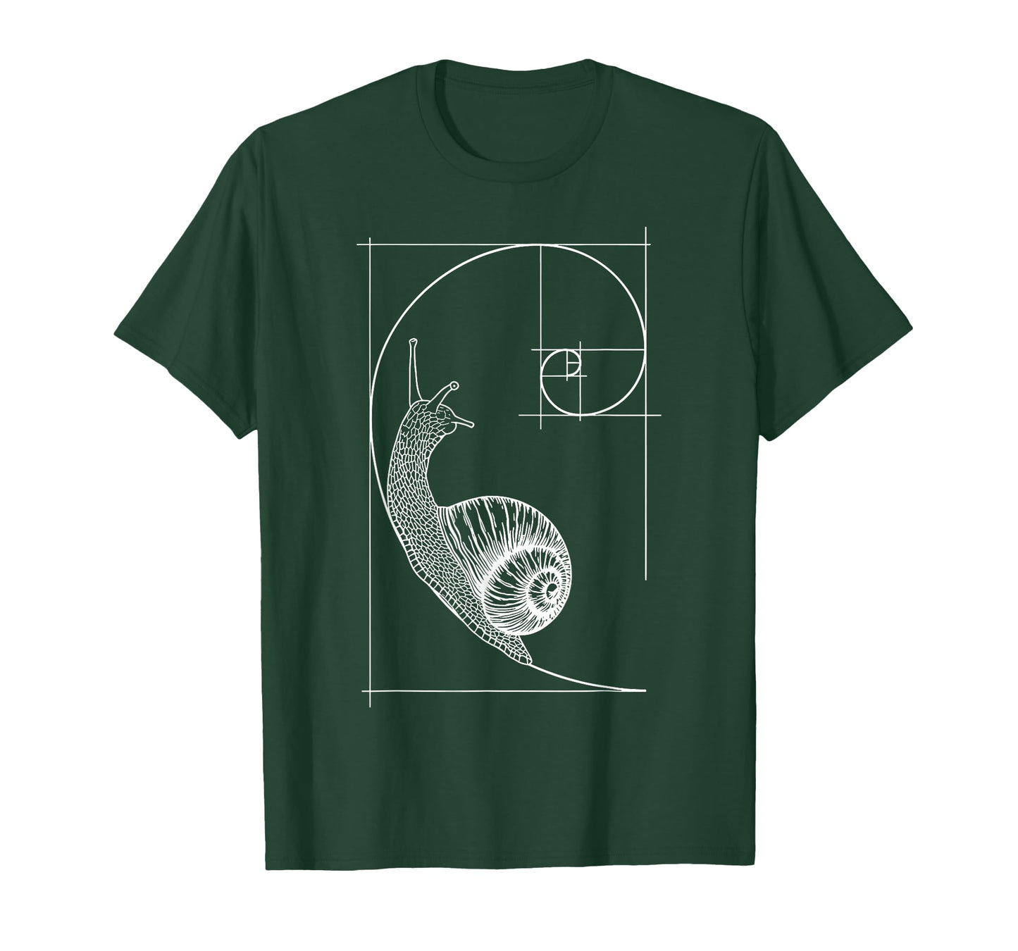 Snail Fibonacci Spiral Sacred Geometry Ratio Mathematicians T-Shirt