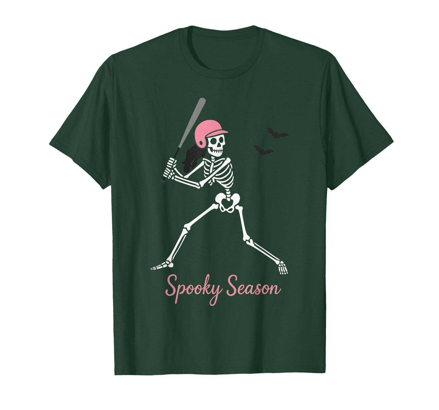 Spooky Softball Skeletons Halloween Costume Vibes Baseball T-Shirt
