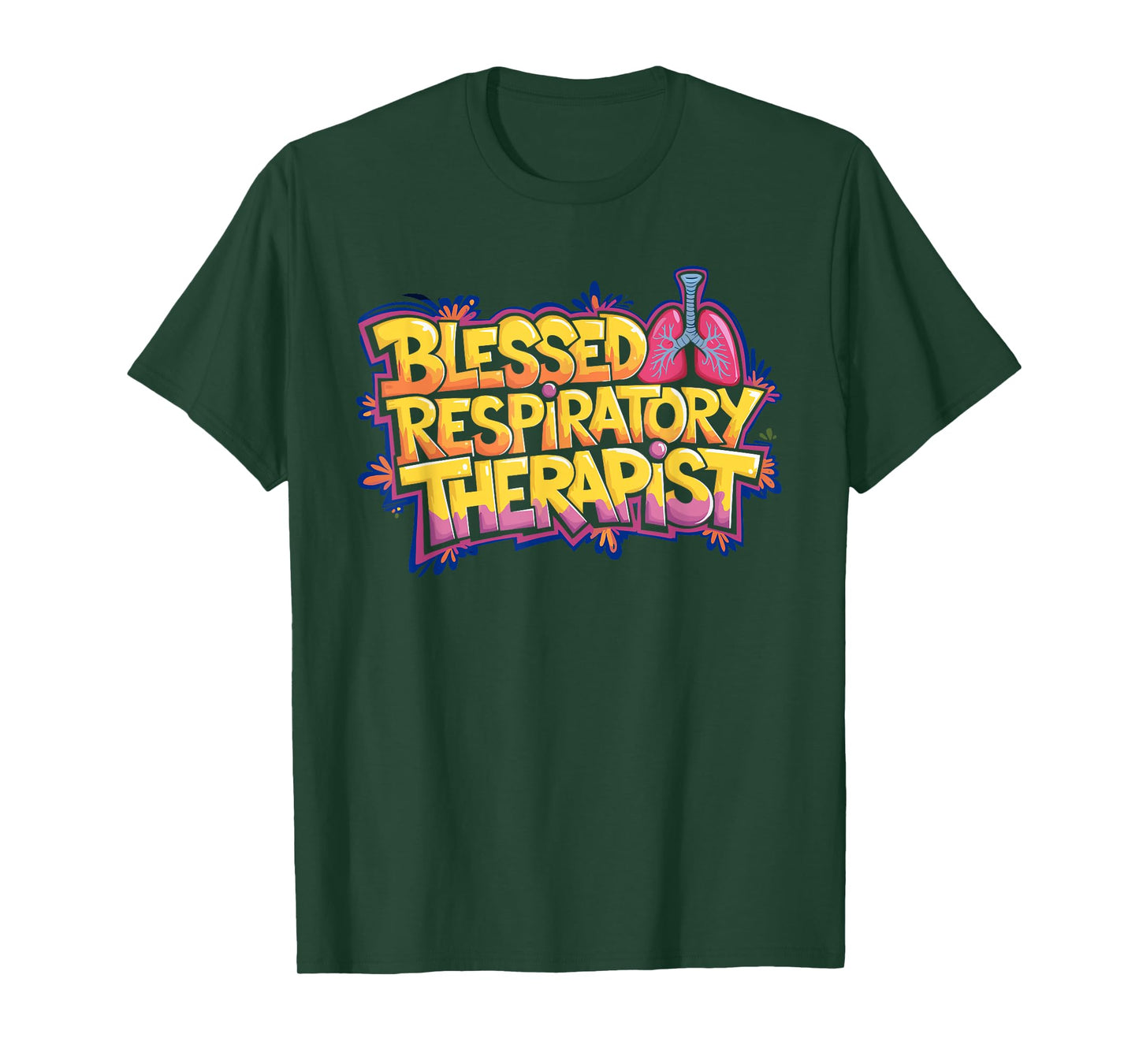RT Pulmonary Therapist, Blessed Respiratory Therapist T-Shirt