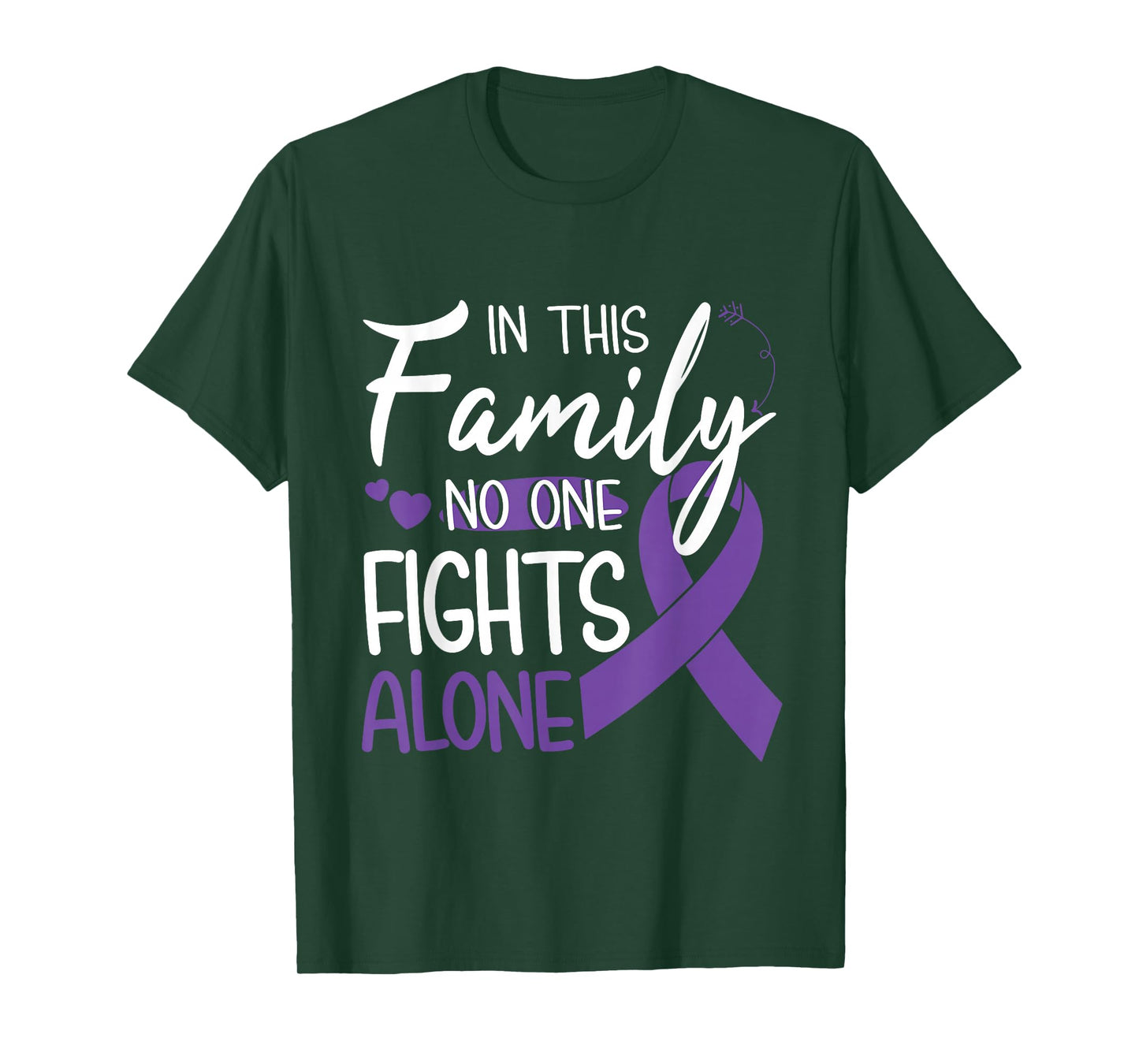 In this family no one fights alone Pancreatic Cancer tshirt T-Shirt