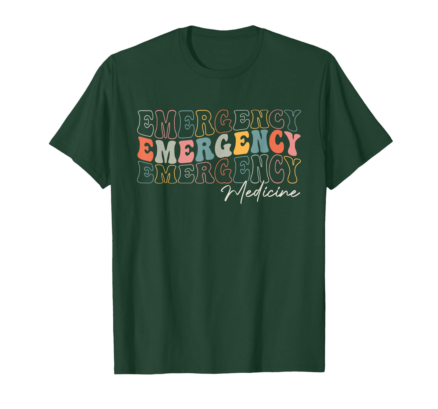 Emergency Medicine Emergency Room Healthcare Retro Groovy T-Shirt