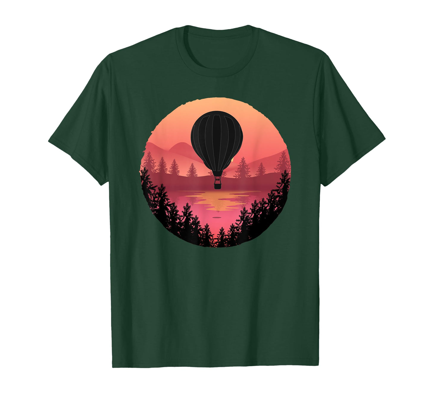 Pretty Flying Hot Air Balloon: Cool Sunset Ballooning Lovers T-Shirt