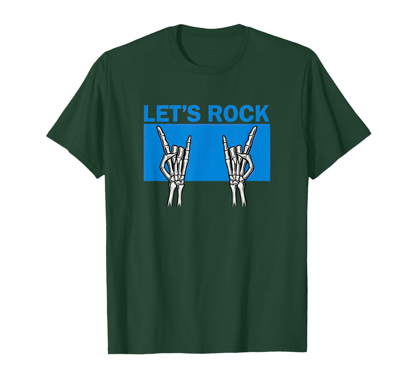 Funny We Rock Together Let’s Rock Skeleton Hands T-Shirt