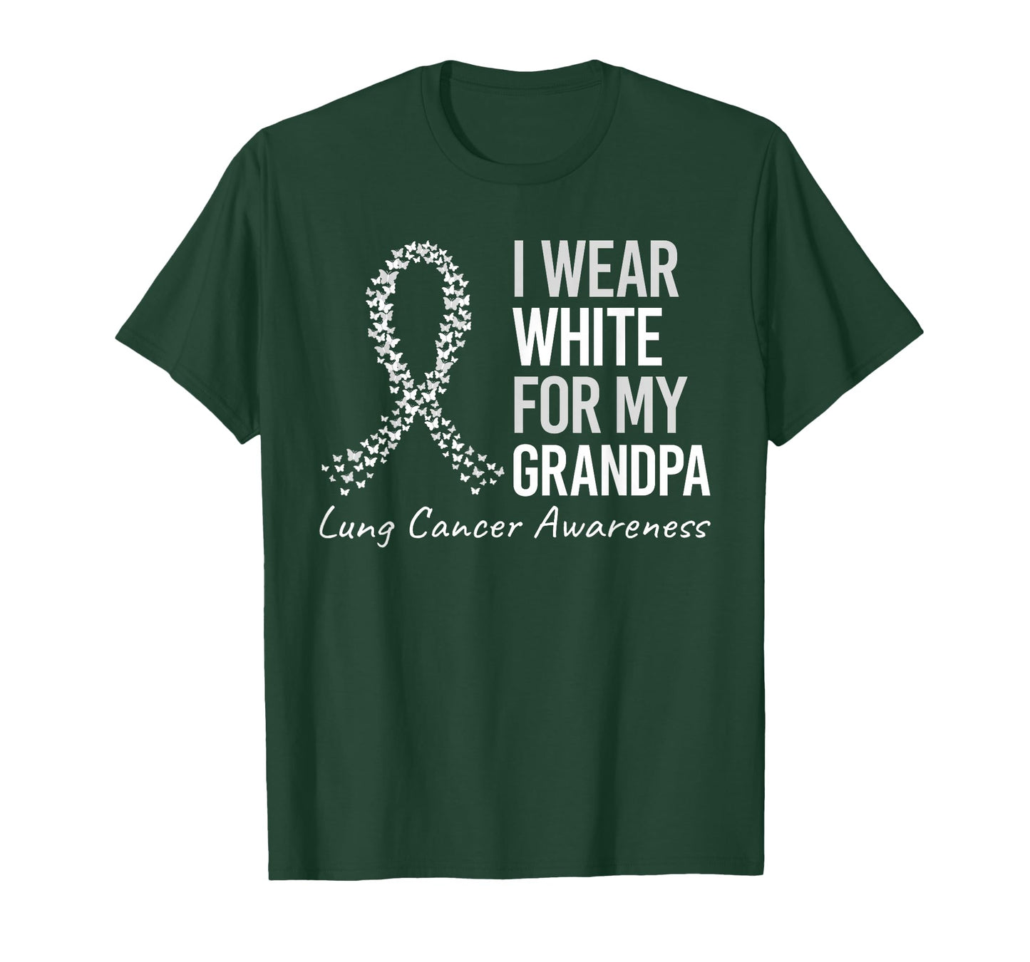 I Wear Grandpa For My Aunt Lung Cancer Awareness Warrior T-Shirt